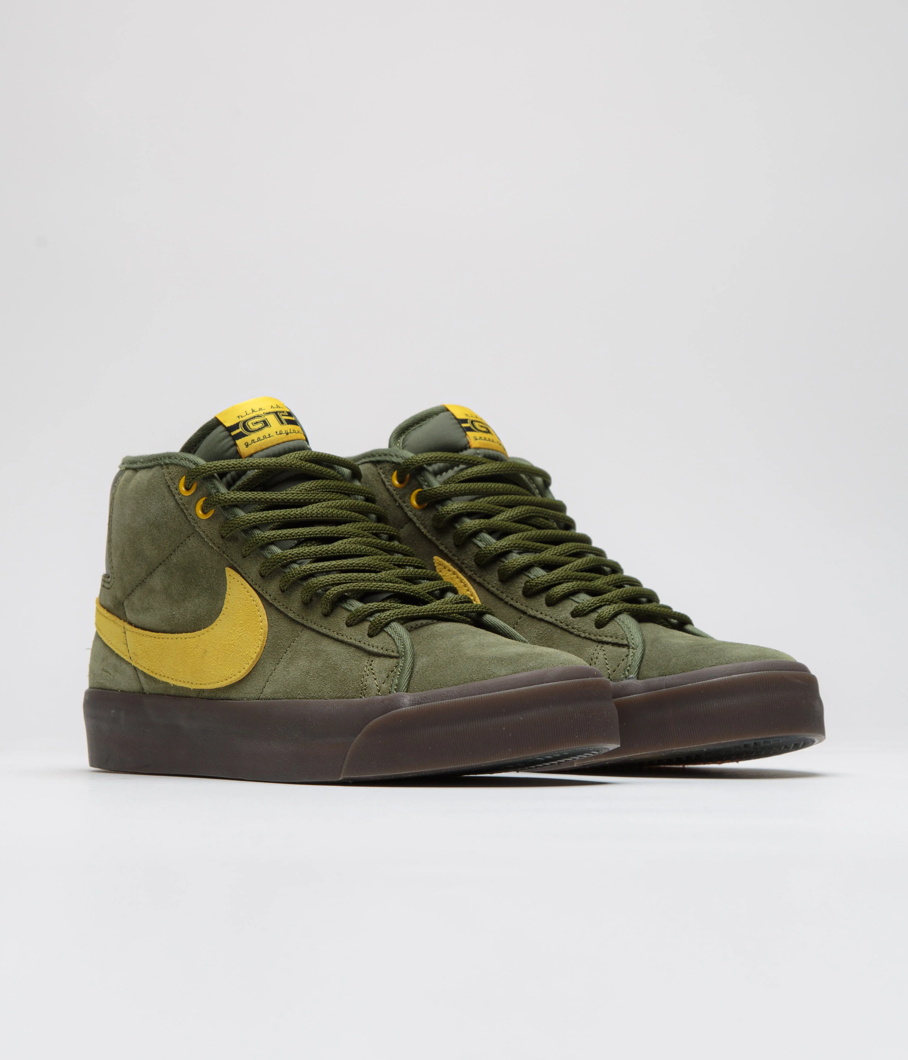 Nike SB x Antihero Blazer Mid Shoes - Rough Green / Amarillo - Rough Green - Image 2