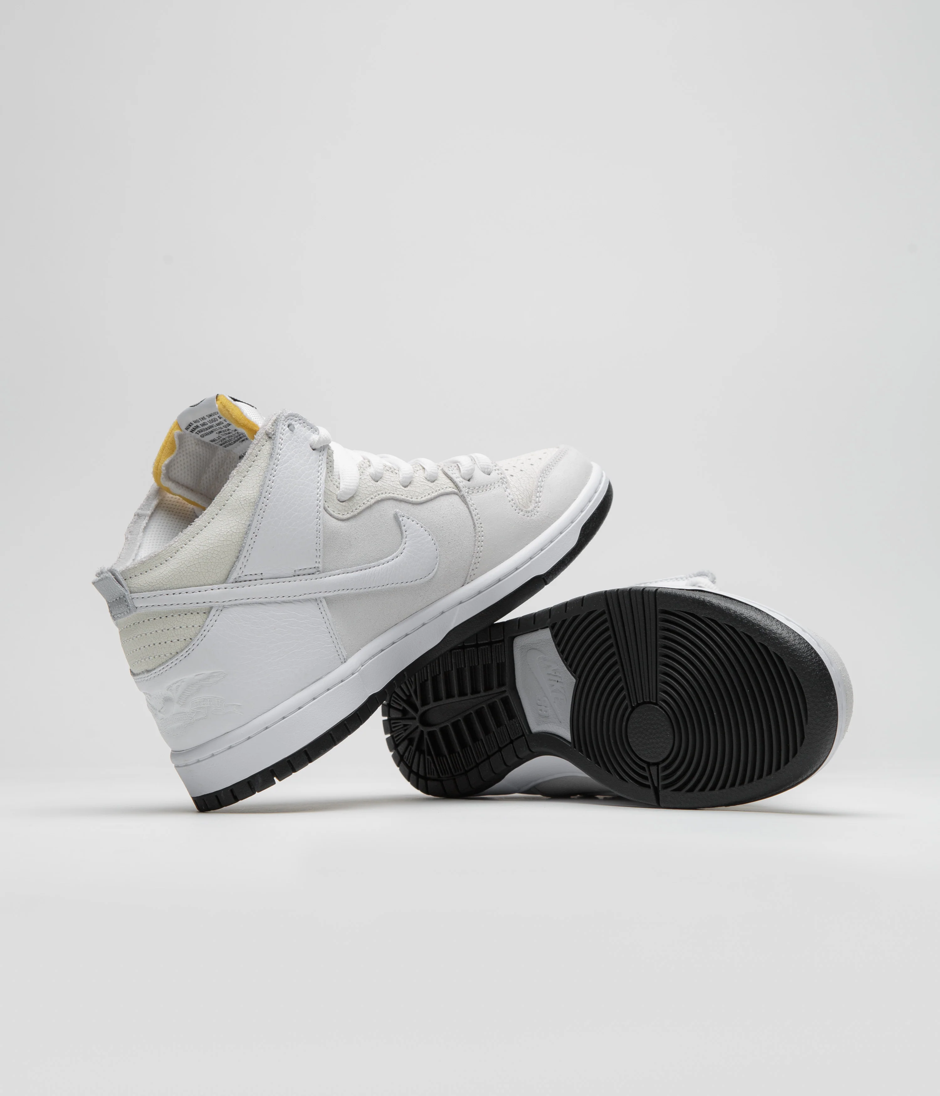 Nike SB x Antihero Dunk High Shoes - White / White - Black - Image 5