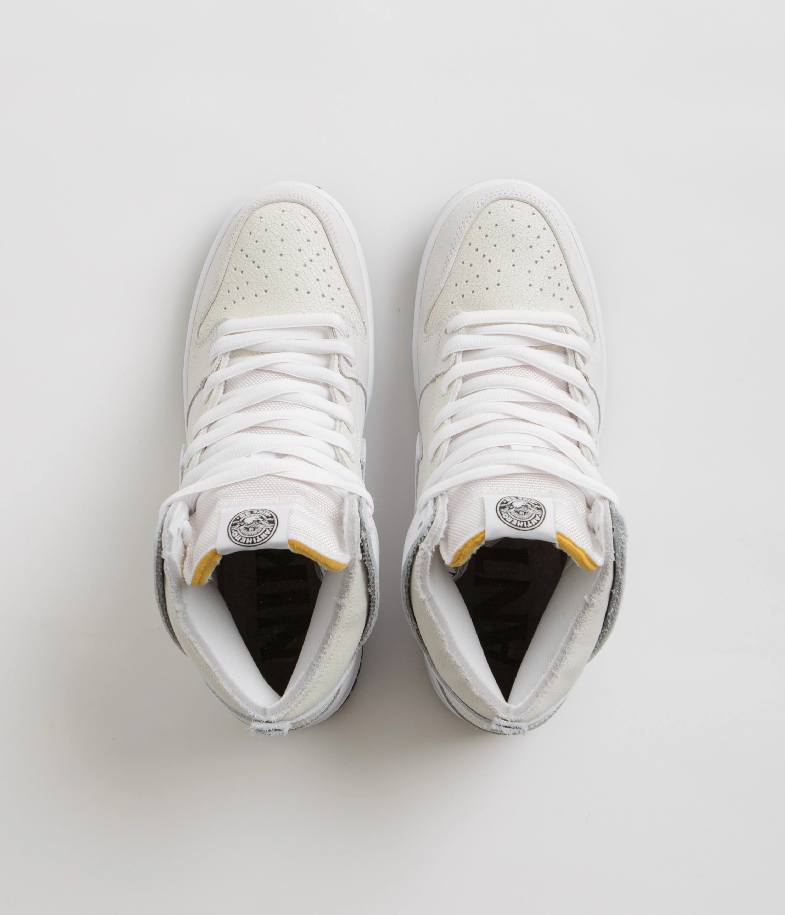 Nike SB x Antihero Dunk High Shoes - White / White - Black - Image 7