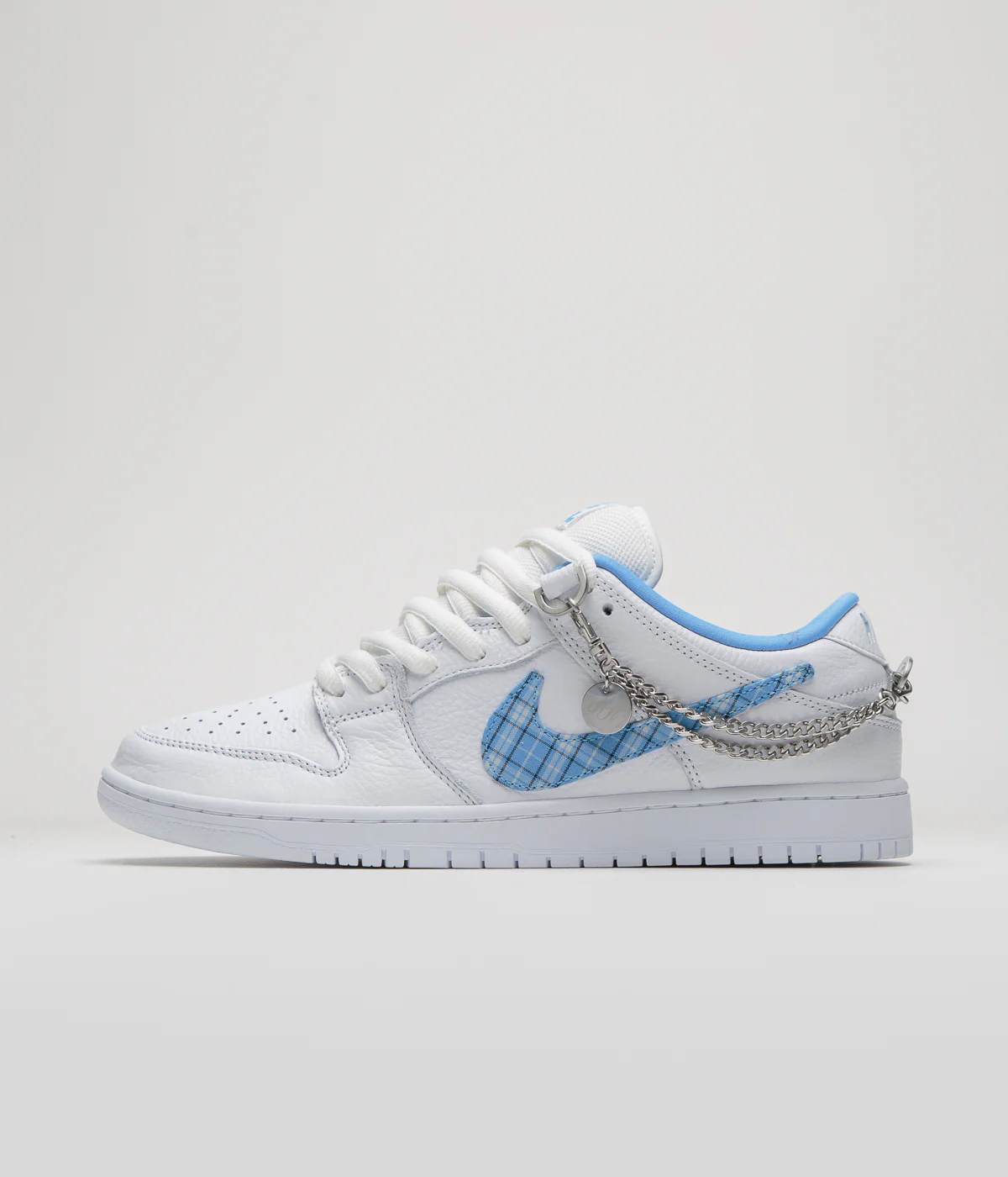 Nike SB x Nicole Hause Dunk Low Shoes - White / University Blue / White / Midnight Navy / Pure Platinum - Image 6