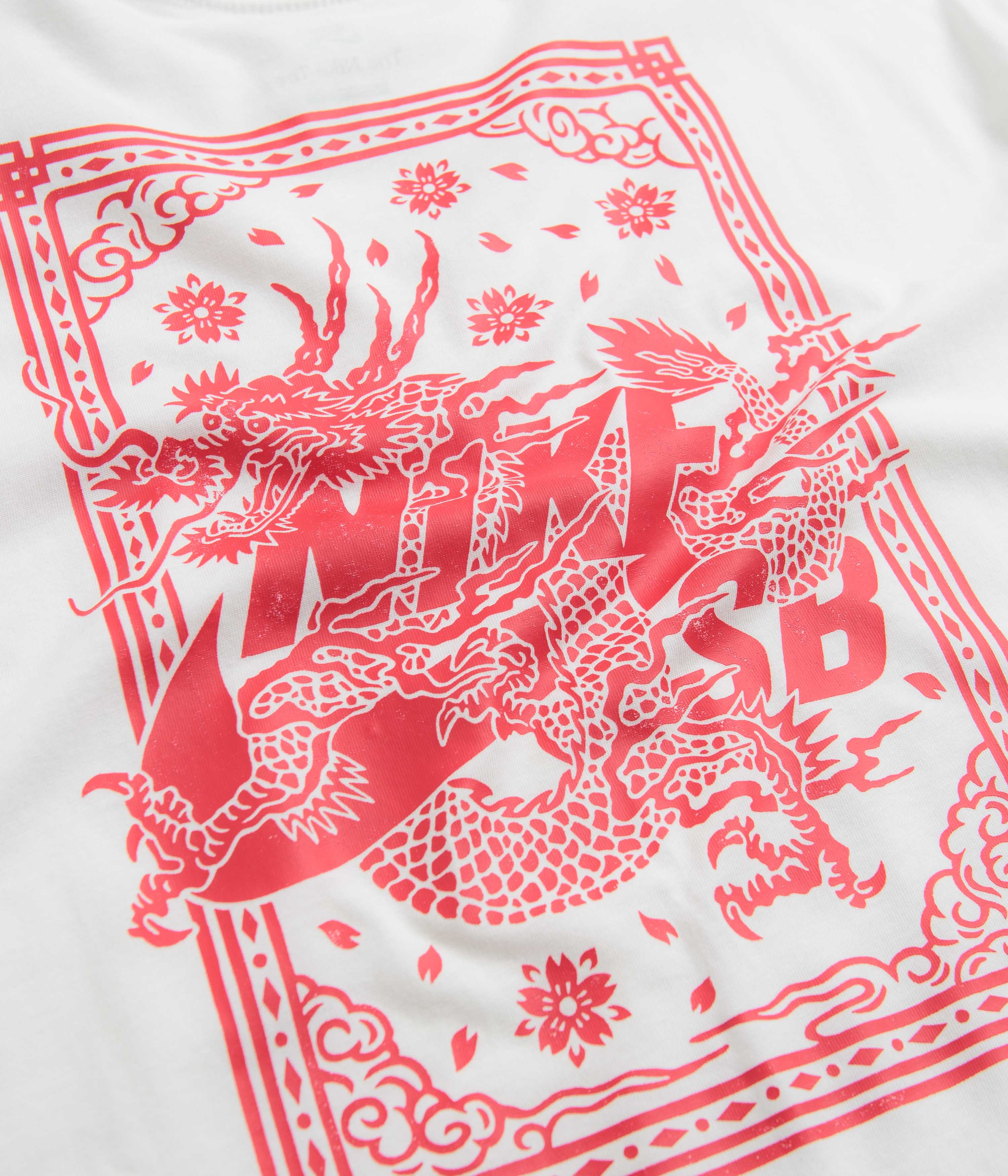 Nike SB Year of the Dragon T-Shirt - White / University Red - Image 5