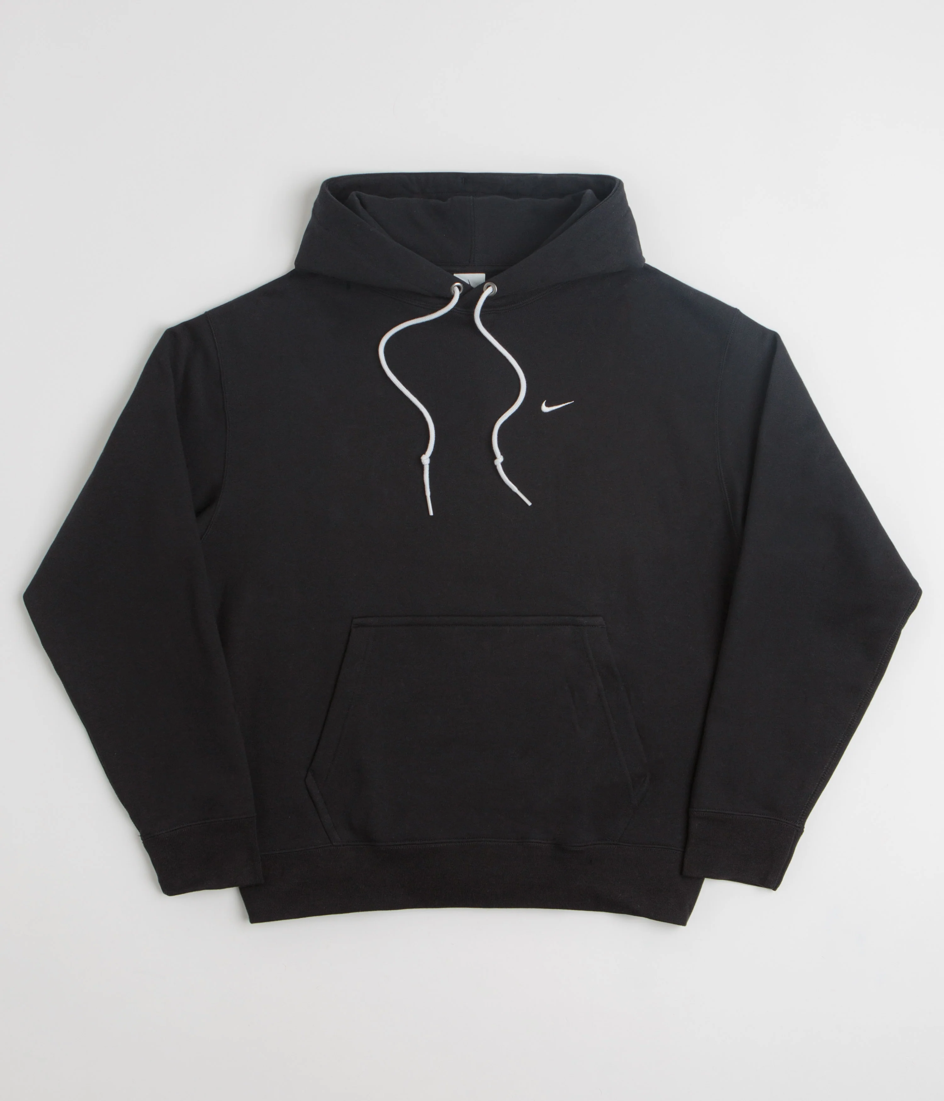 Nike Solo Swoosh Hoodie - Black / White