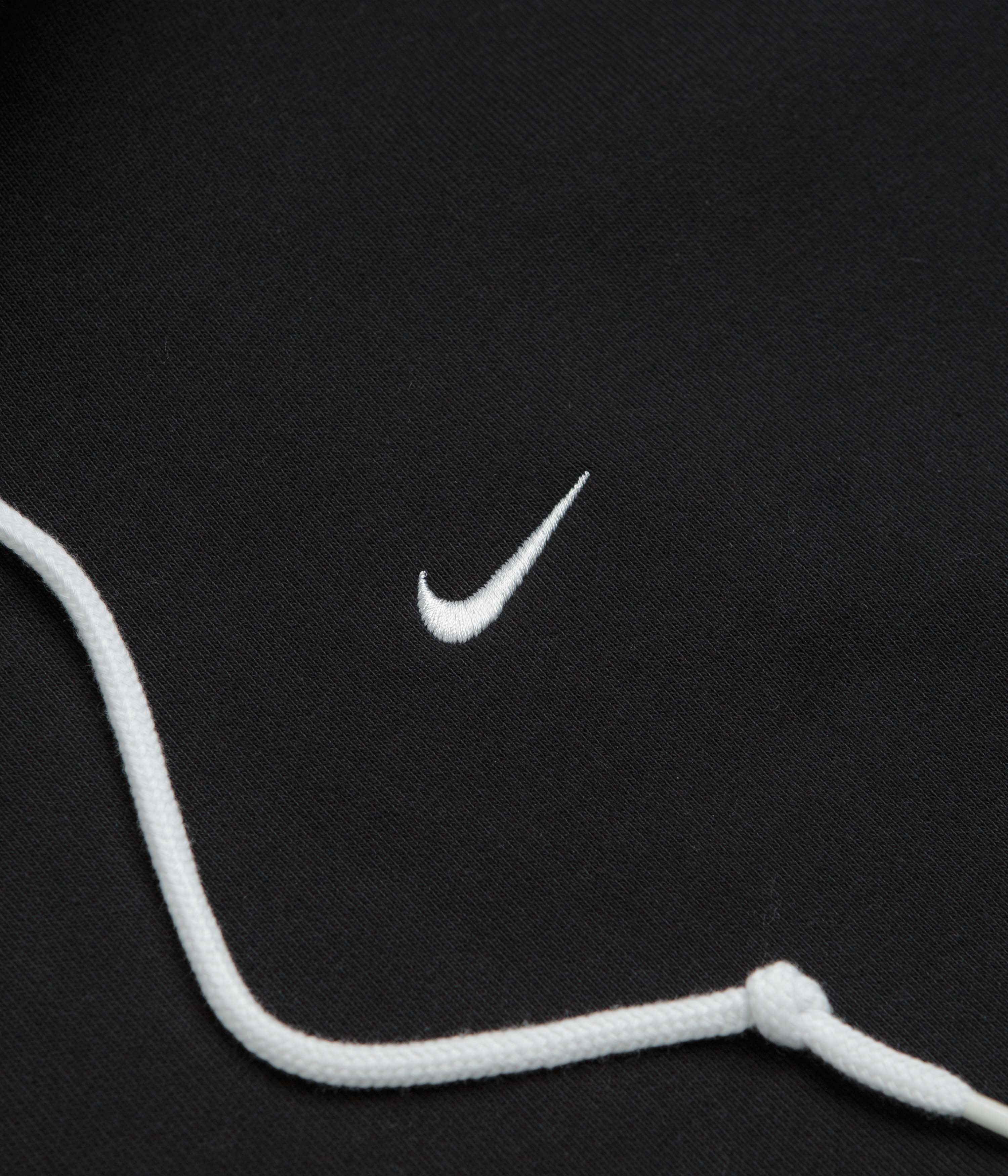 Nike Solo Swoosh Hoodie - Black / White - Image 3