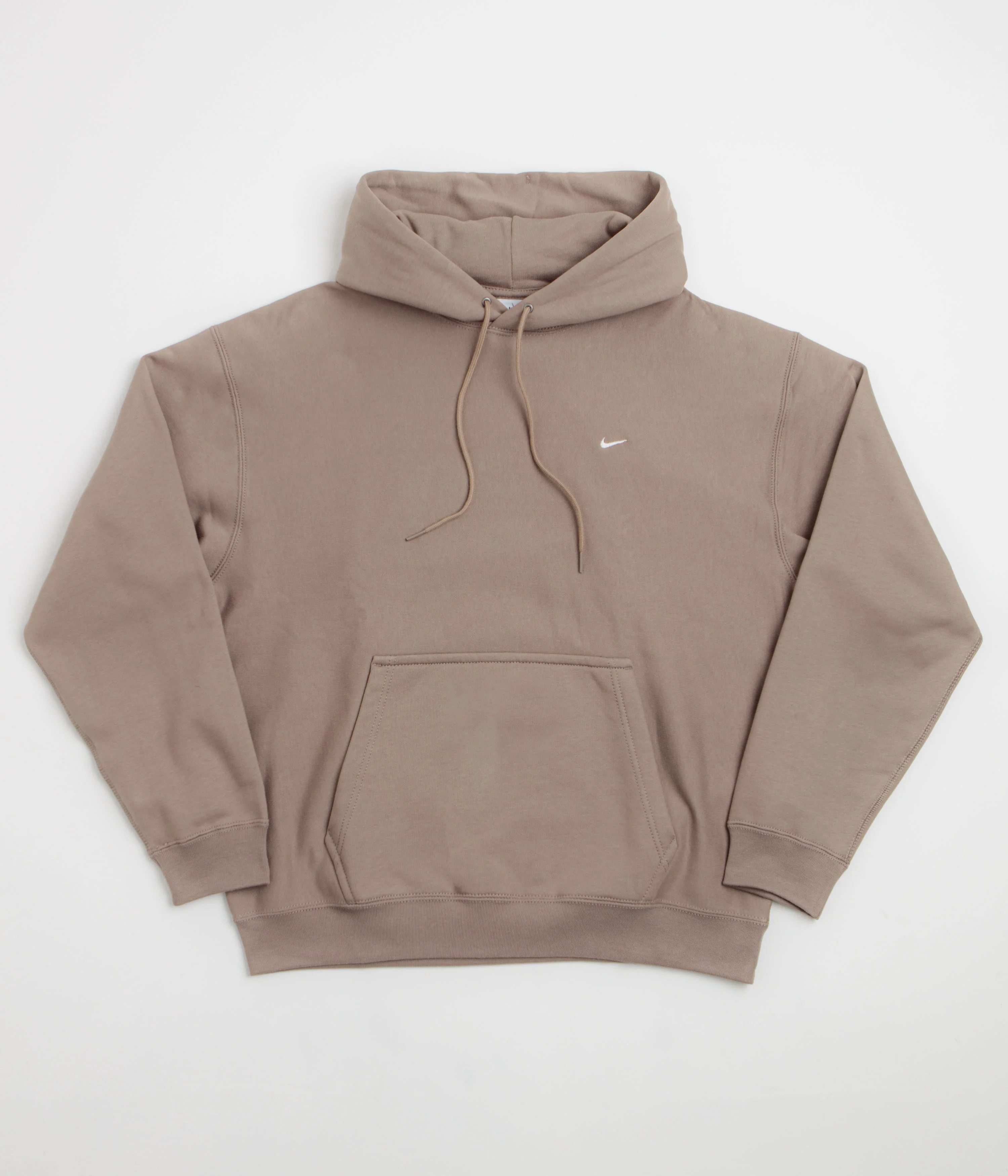 Nike Solo Swoosh Hoodie - Mink Brown / Mink Brown / White