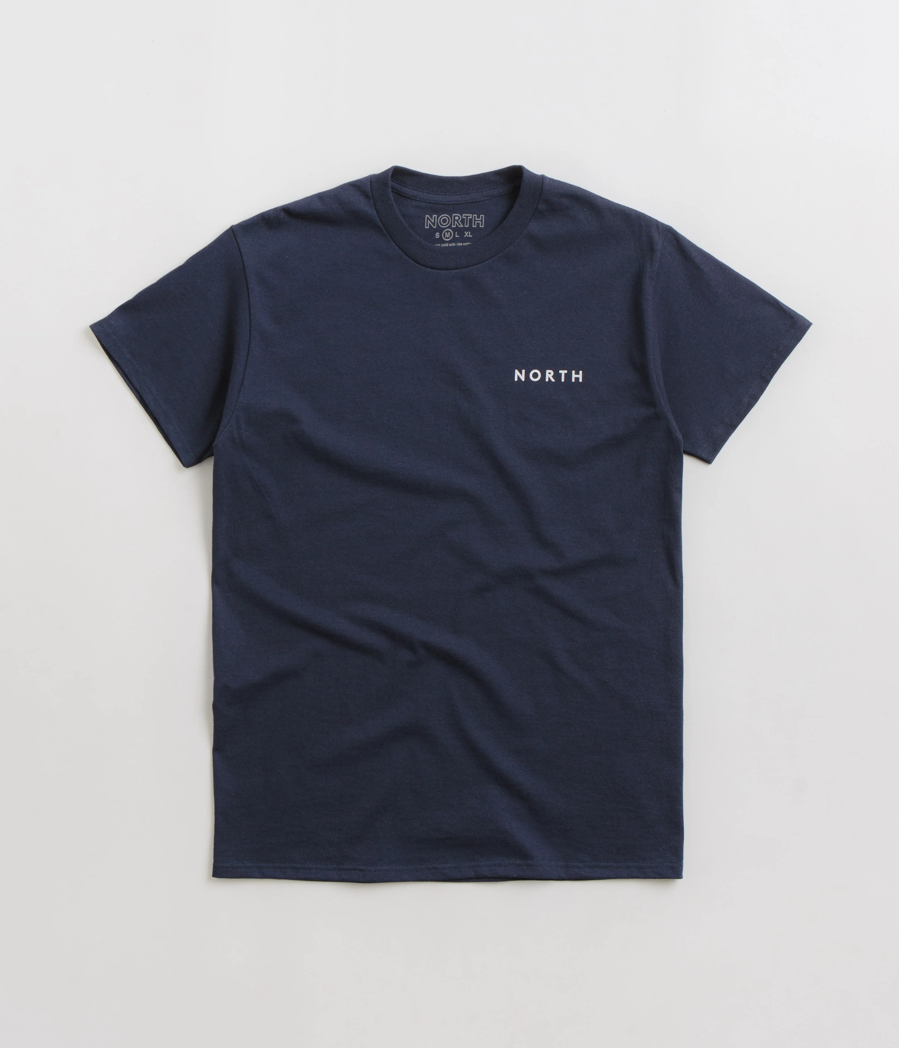 North Film Star Logo T-Shirt - Navy / White - Image 2