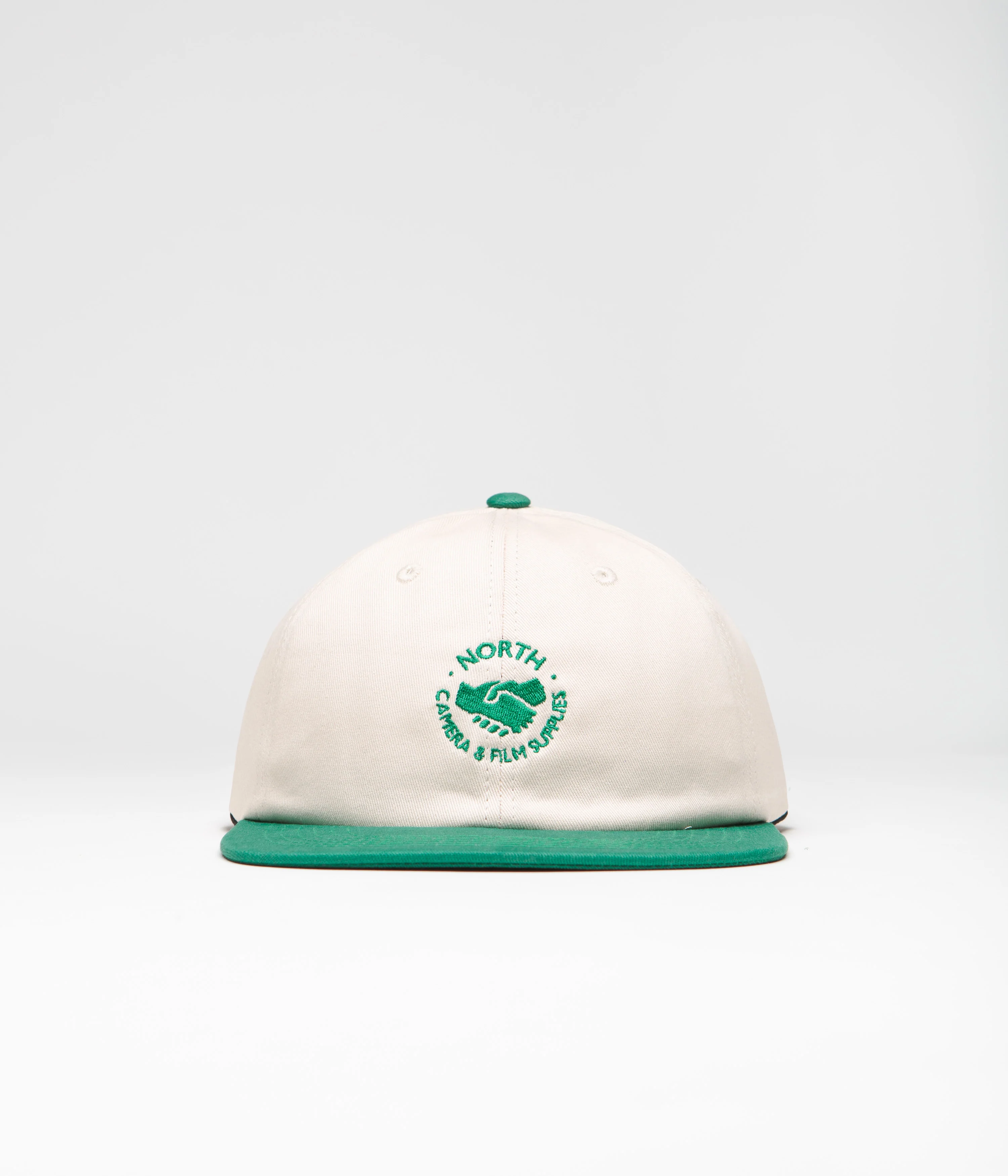 North Supplies Two Tone Cap - Cream / Green - Image 2
