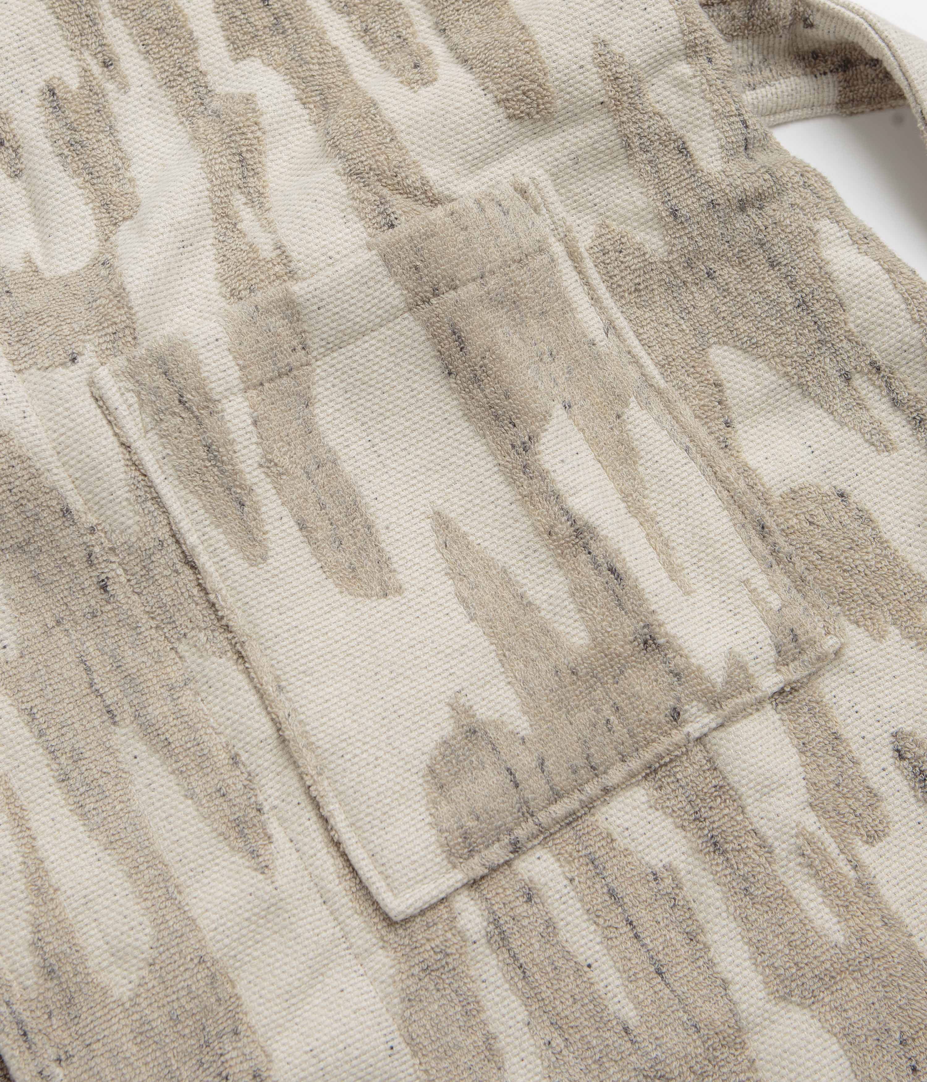 OAS Linen Terry Statement Robe - Fern - Image 5
