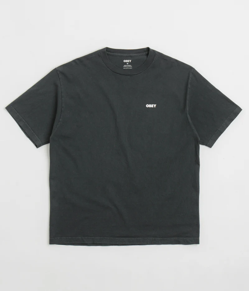 Obey Bold Icon Face T-Shirt - Pigment True Vintage Black - Image 2