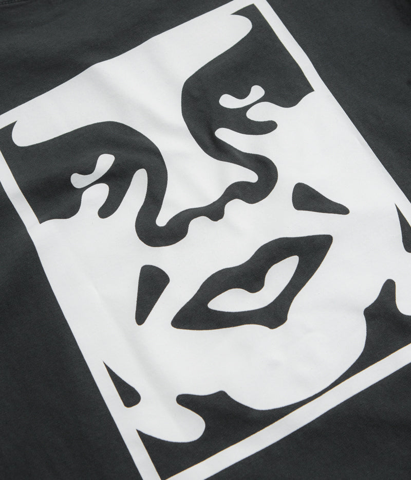 Obey Bold Icon Face T-Shirt - Pigment True Vintage Black - Image 5