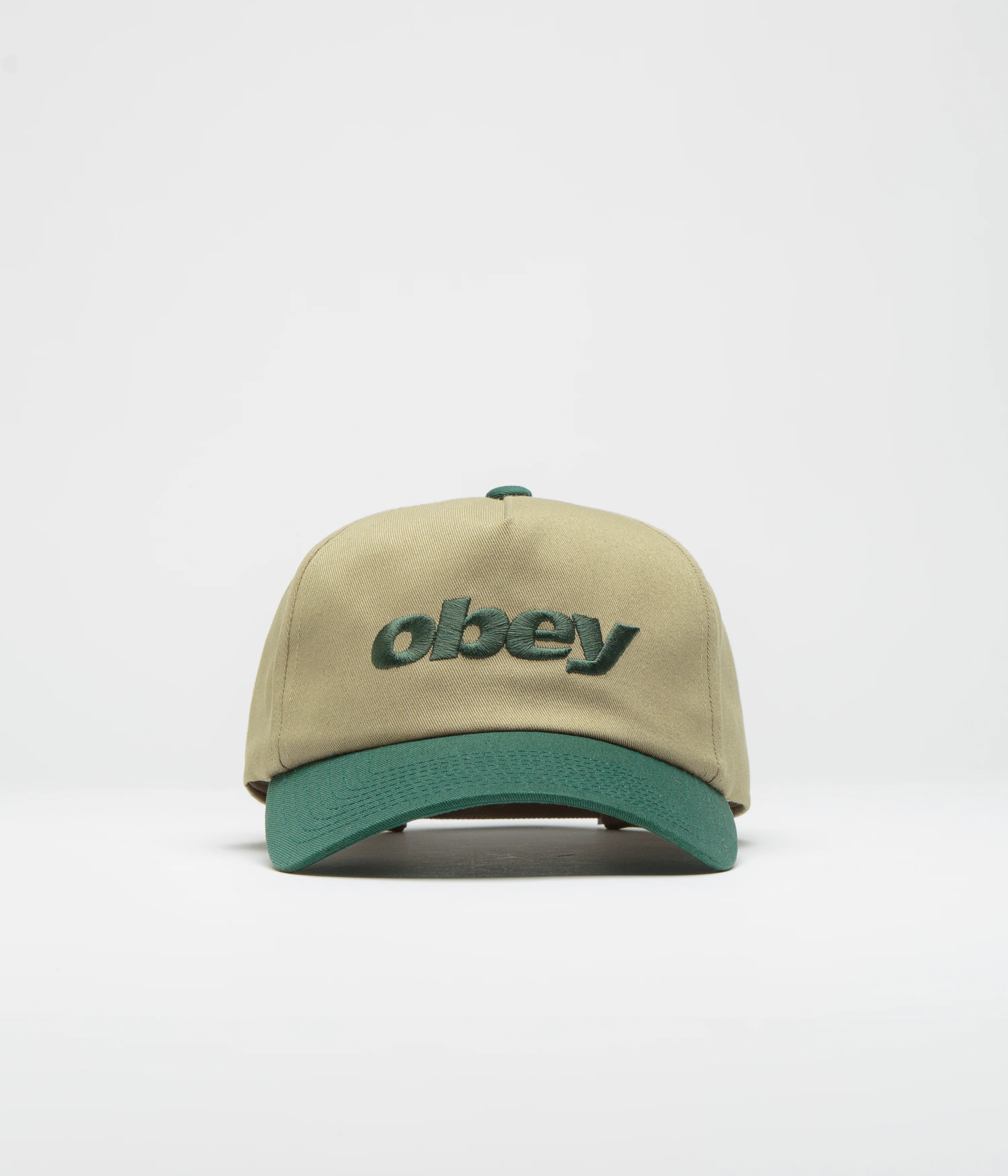 Obey Delta 5 Panel Cap - Khaki Multi - Image 2