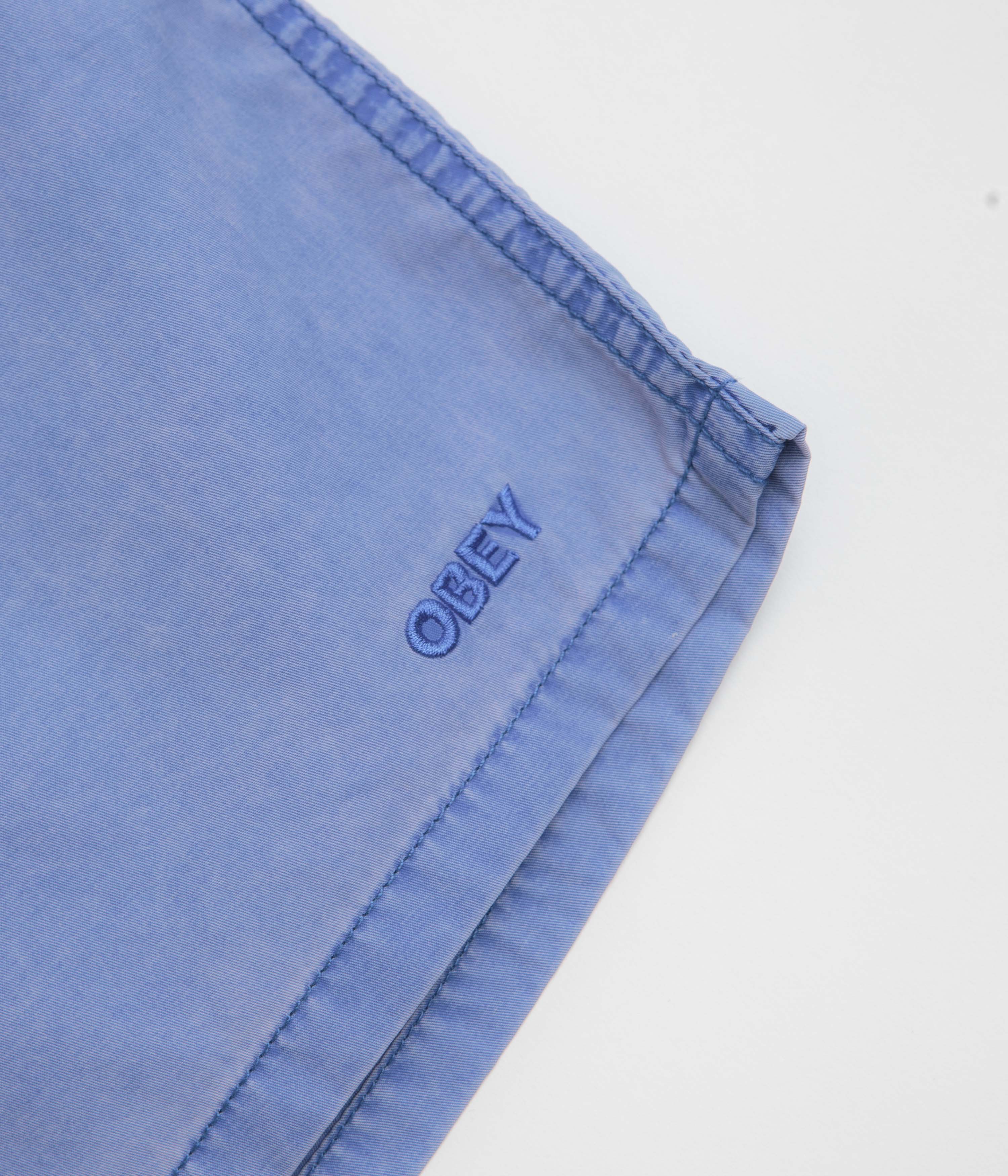 Obey Easy Pigment Cotton Nylon Shorts - Pigment Dazzling Blue - Image 4
