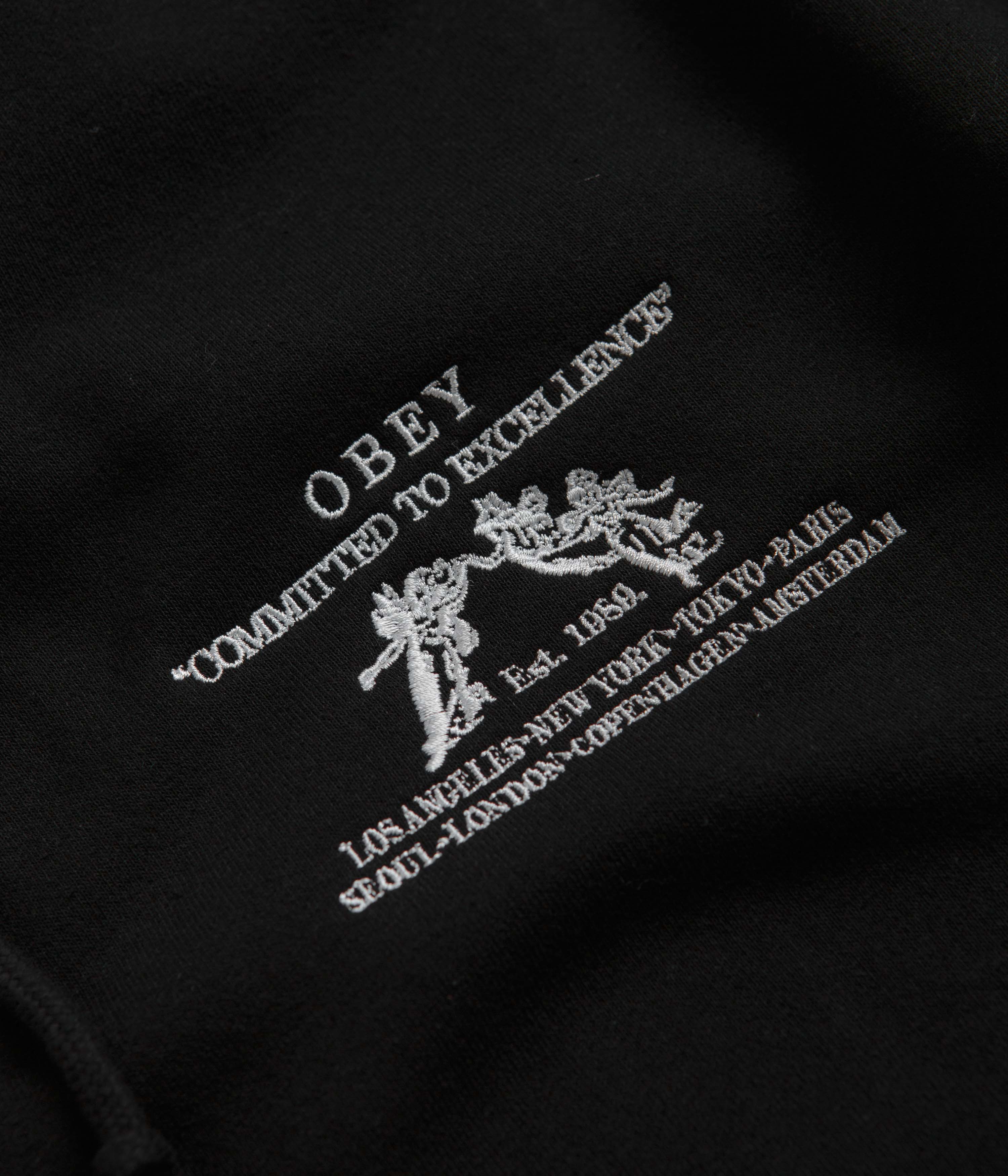 Obey Excellence Hoodie - Black - Image 4