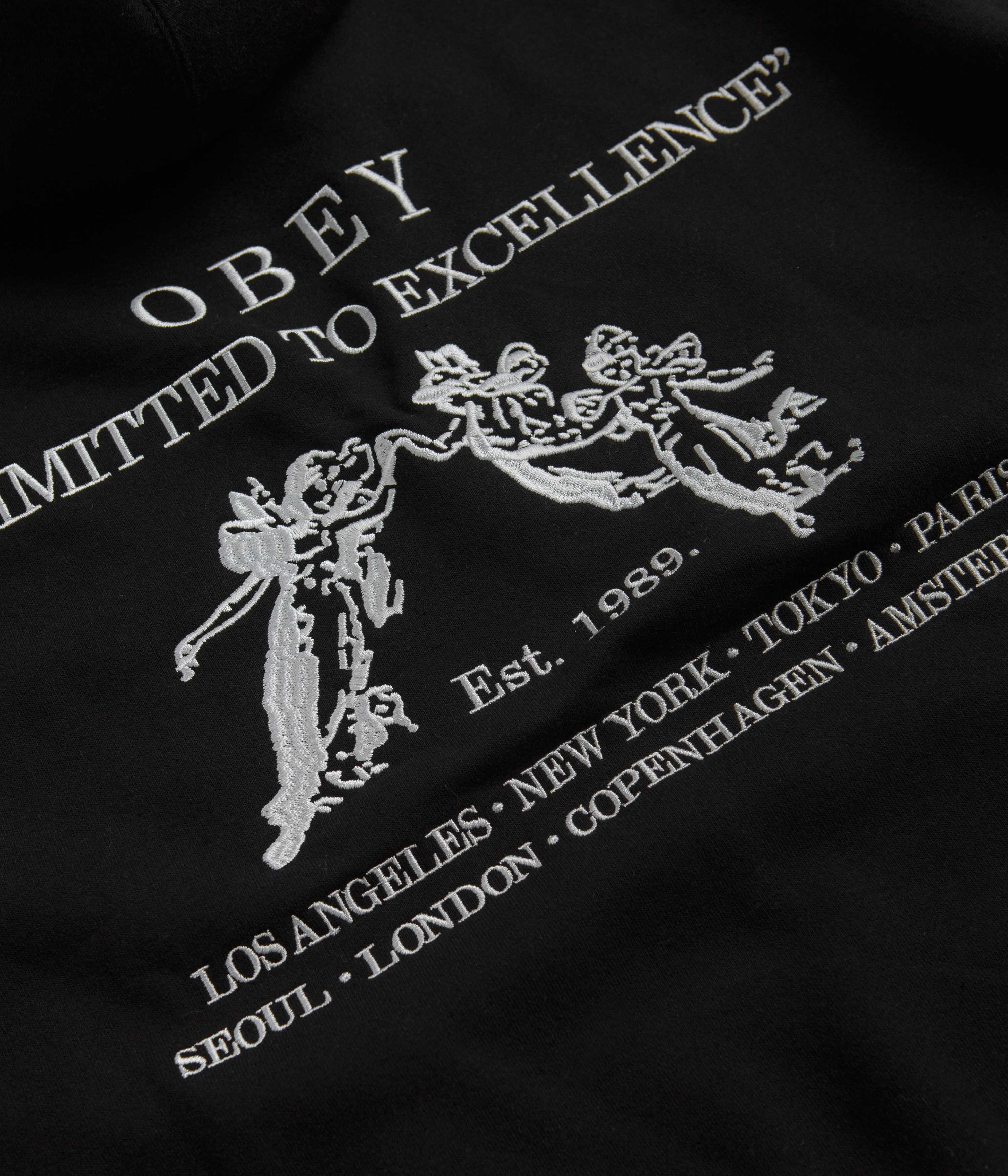 Obey Excellence Hoodie - Black - Image 6
