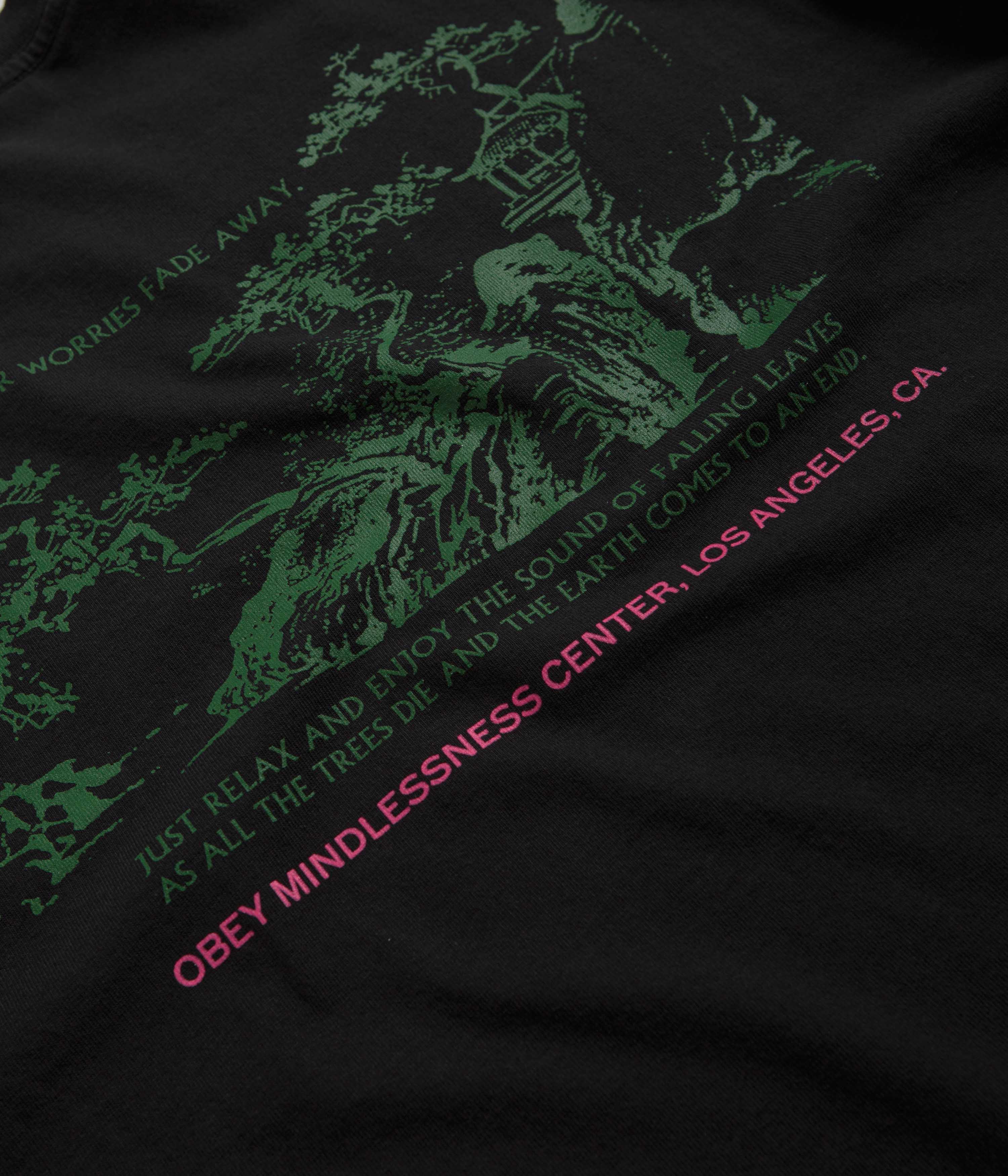 Obey Let Your Worries Fade Away T-Shirt - Vintage Black - Image 5