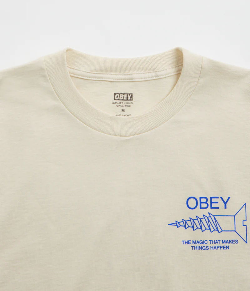 Obey Magic T-Shirt - Cream - Image 4