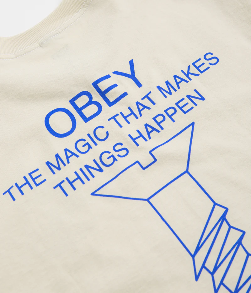 Obey Magic T-Shirt - Cream - Image 5