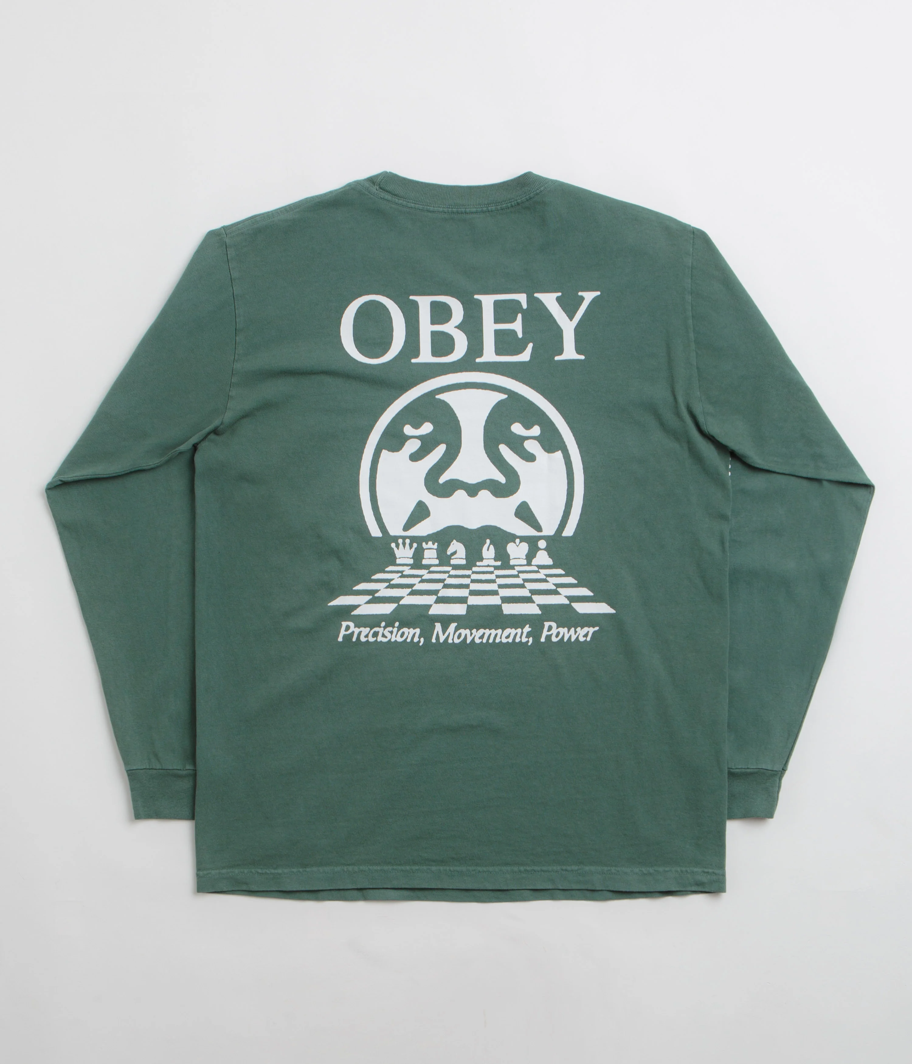 Obey Precision Long Sleeve T-Shirt - Pigment Rainforest