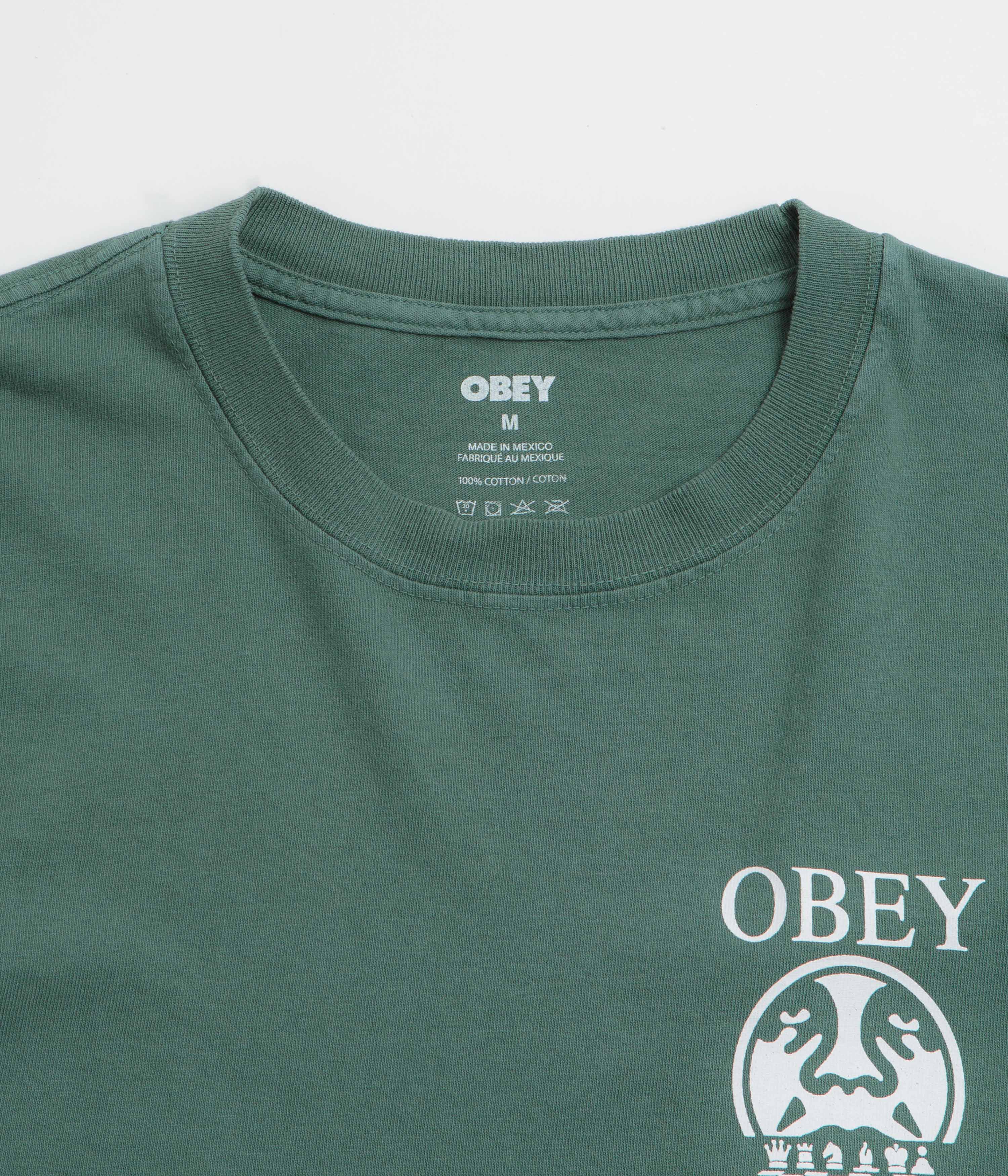 Obey Precision Long Sleeve T-Shirt - Pigment Rainforest - Image 3