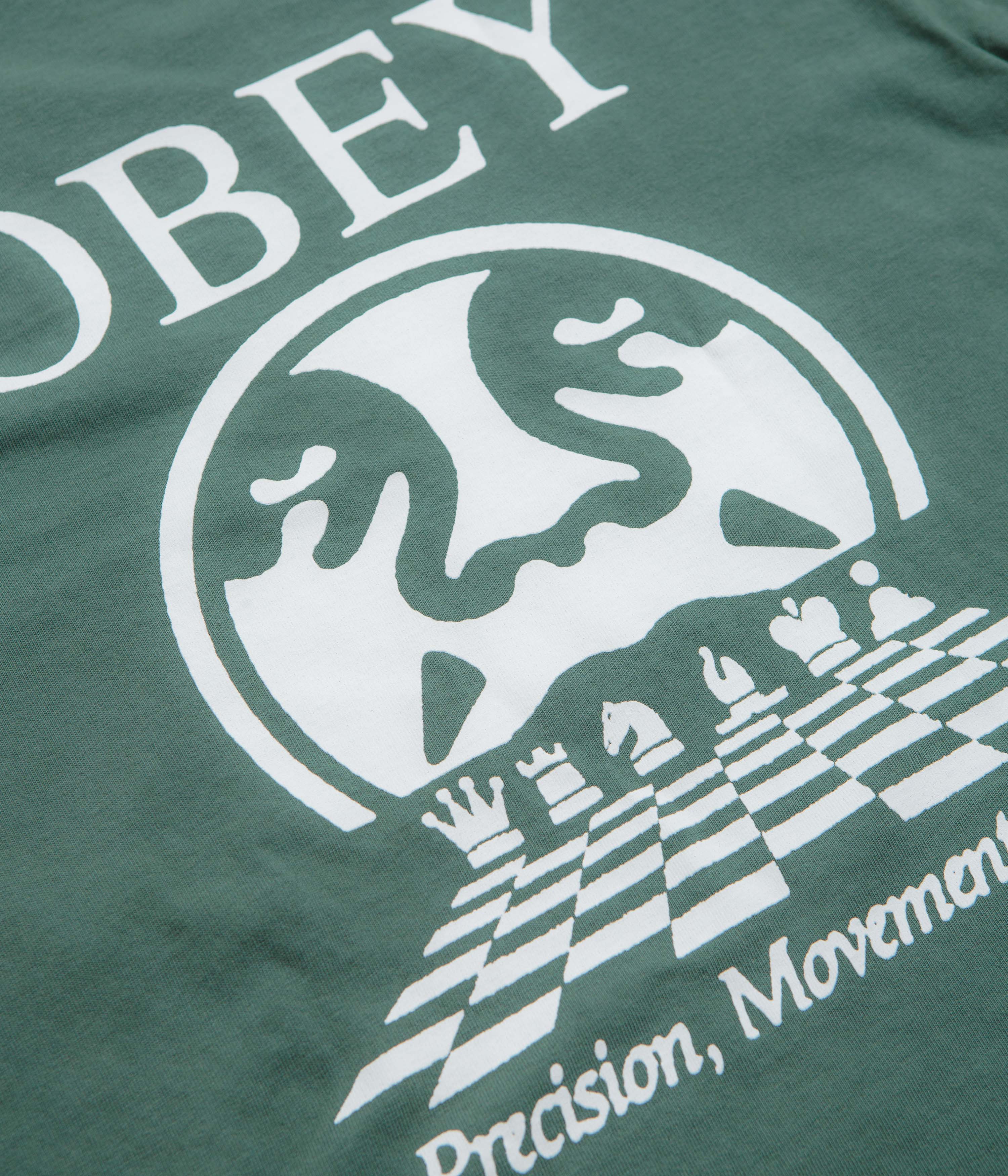 Obey Precision Long Sleeve T-Shirt - Pigment Rainforest - Image 4