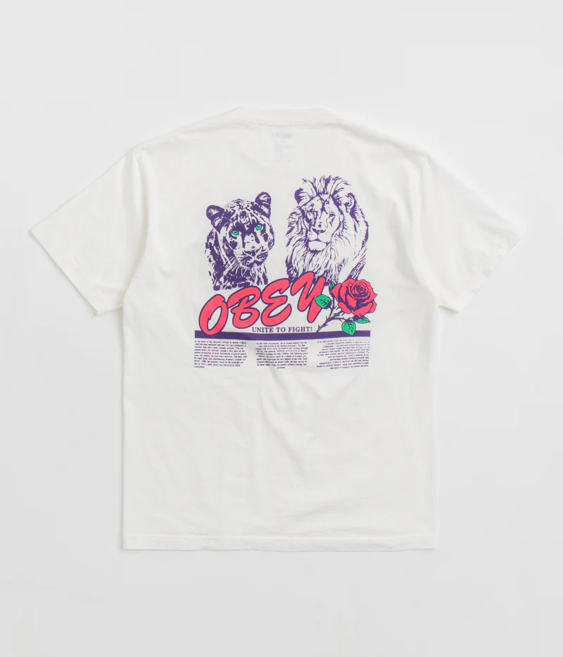 Obey Unite & Fight T-Shirt - Pigment Vintage White