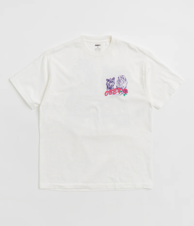 Obey Unite & Fight T-Shirt - Pigment Vintage White - Image 2