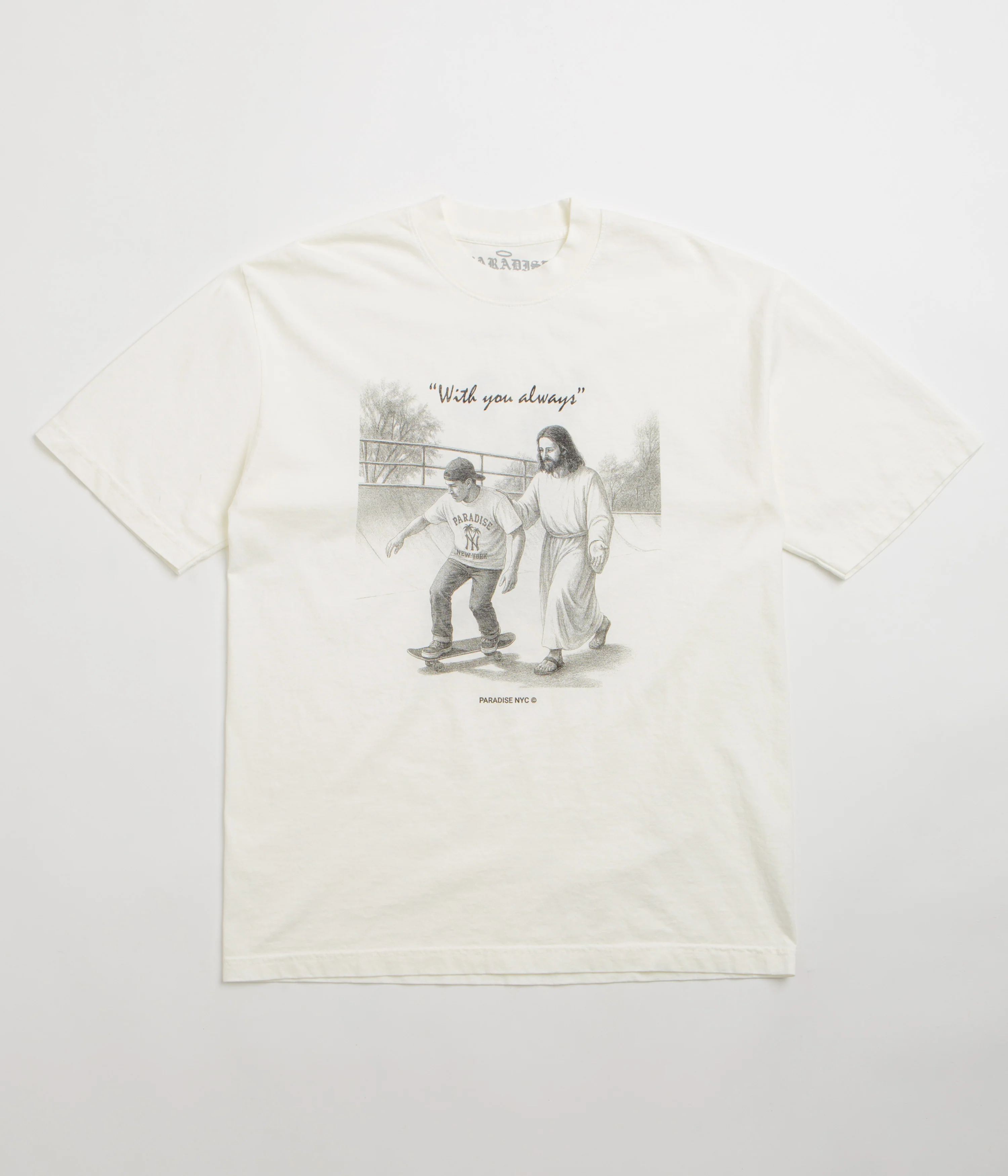 Paradise NYC With You Always T-Shirt - Off White