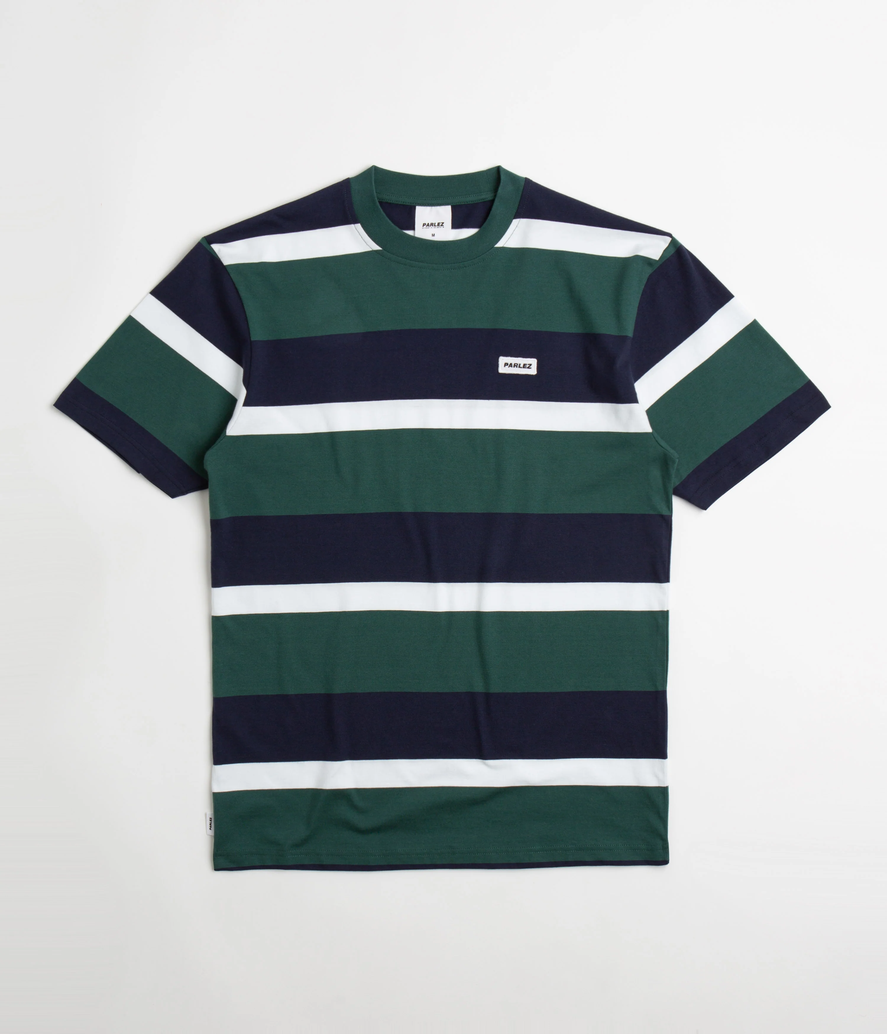 Parlez Bank Striped T-Shirt - Deep Green