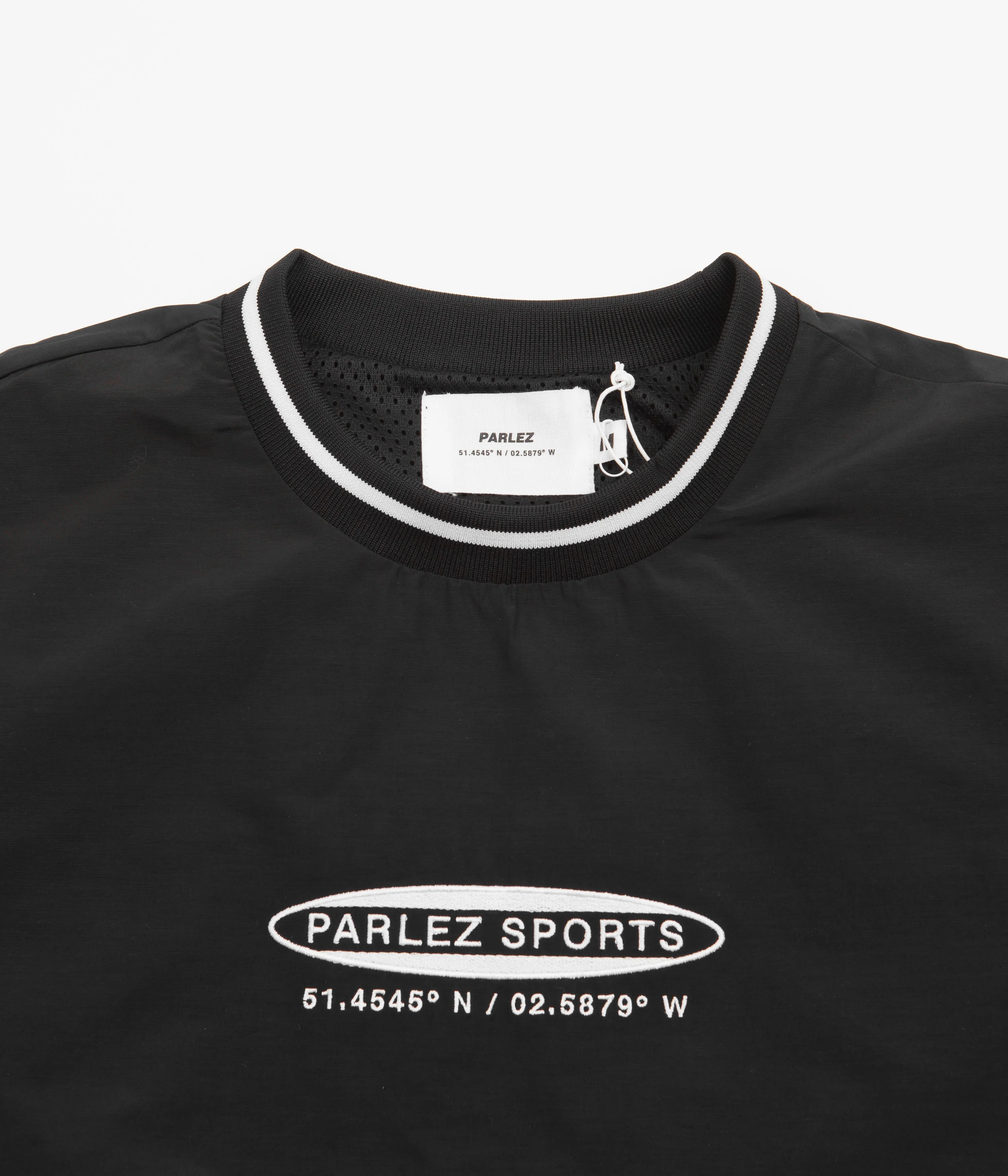 Parlez Parker Windbreaker Crewneck Sweatshirt - Black - Image 4