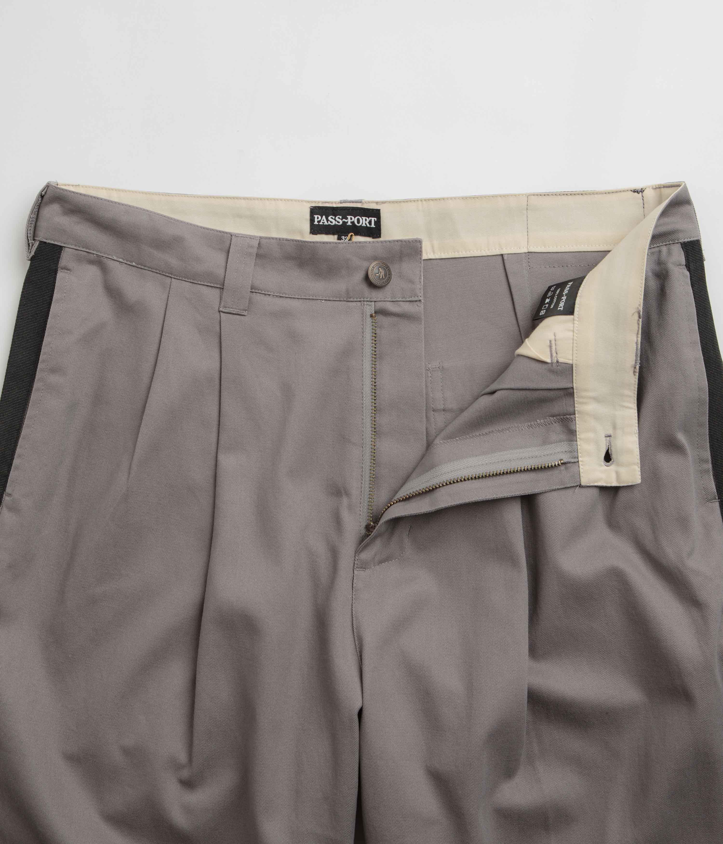 Pass Port Leagues Club Striped Pants - Grey / Black - Image 5