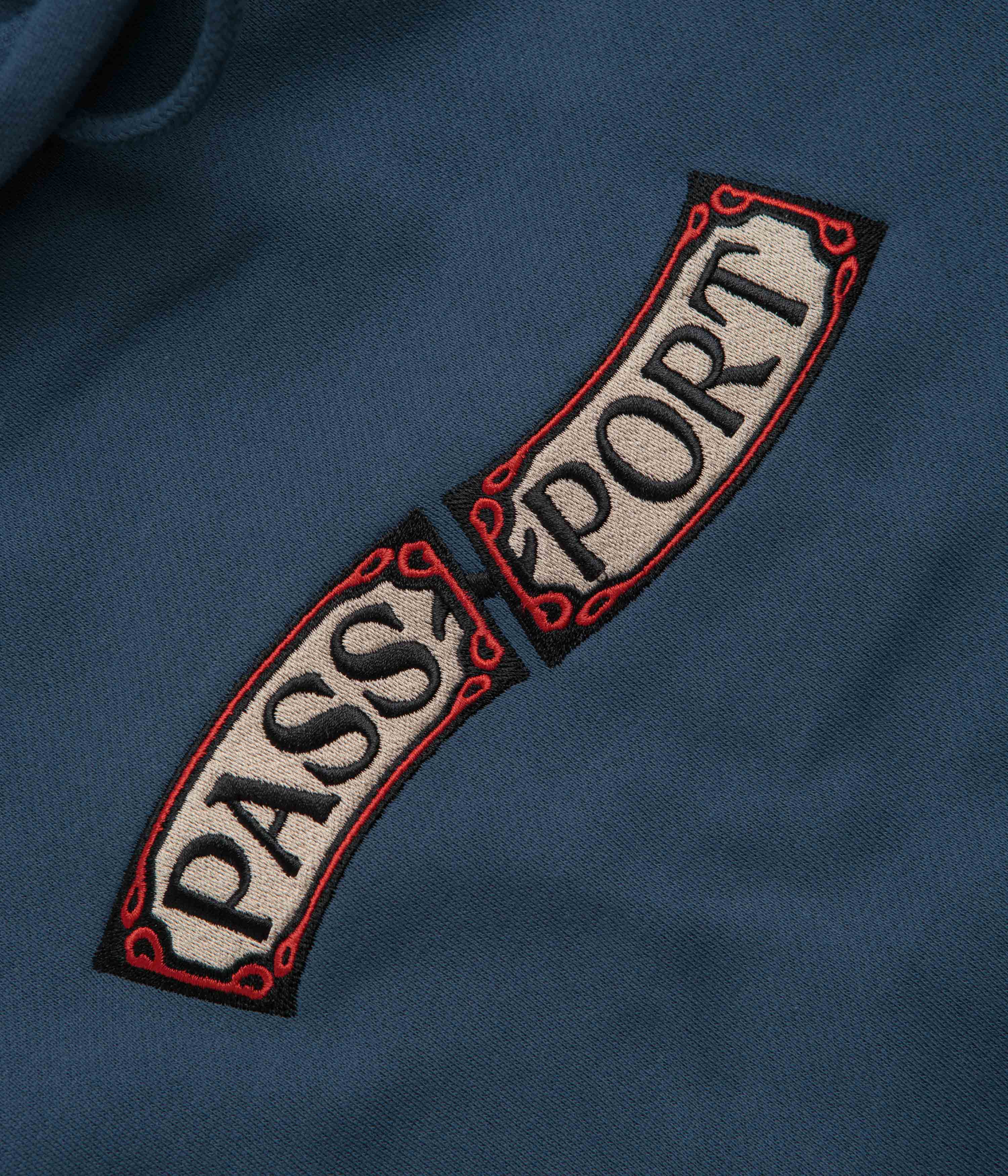Pass Port Red Flag Hoodie - Harbour Blue - Image 3