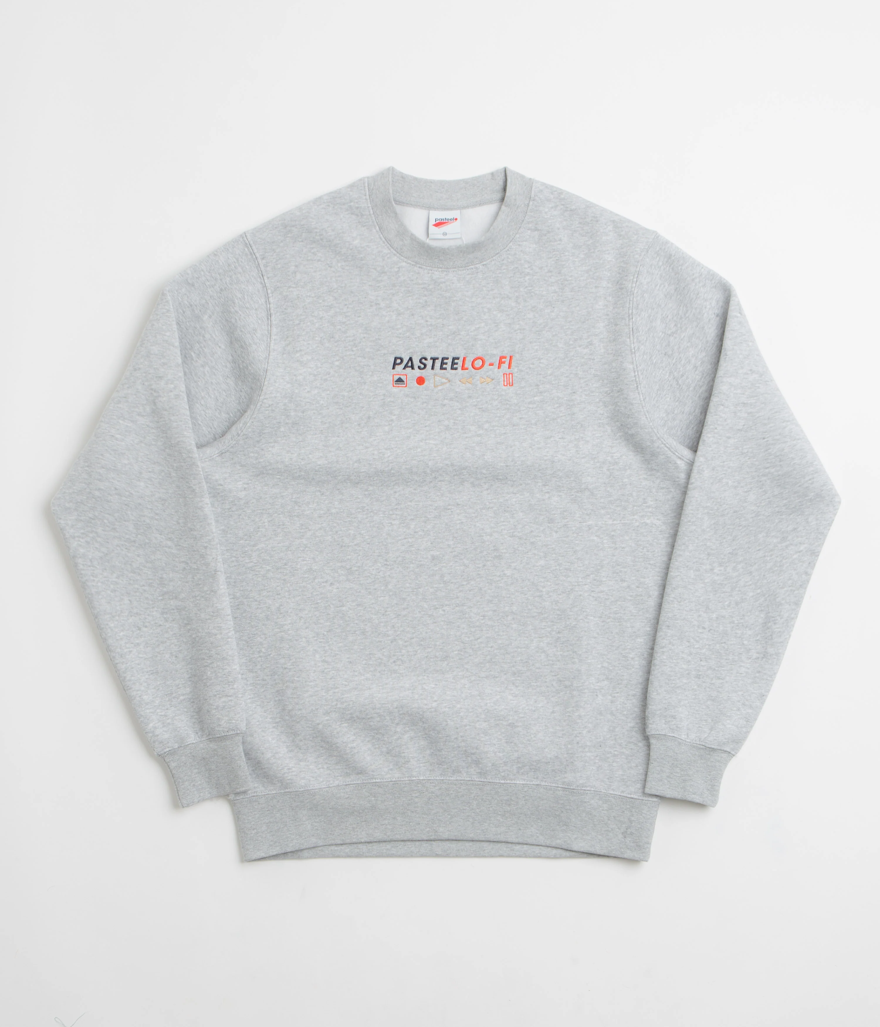 Pasteelo Lo-Fi Crewneck Sweatshirt - Heather Grey