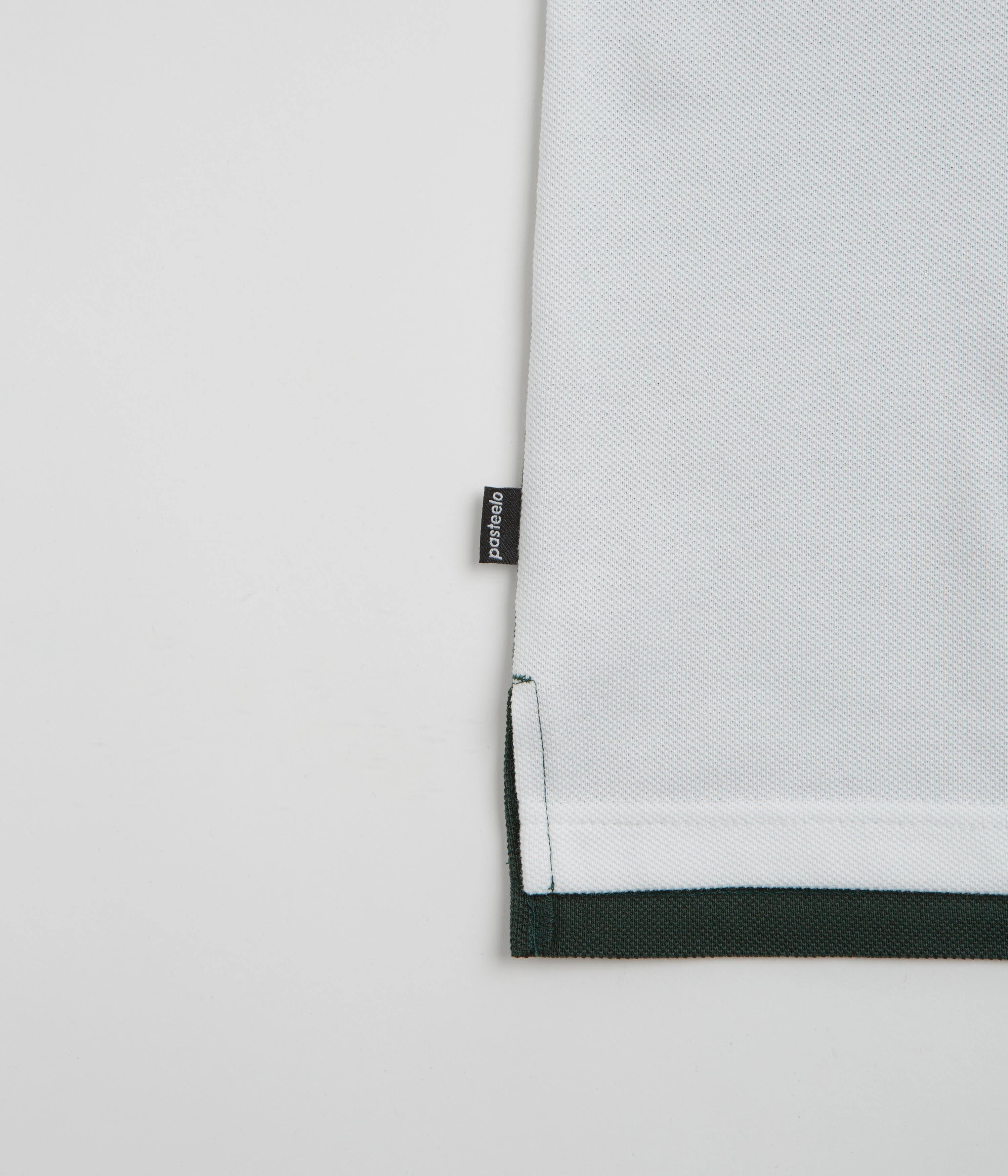 Pasteelo Stripe Polo Shirt - Forest / White - Image 5