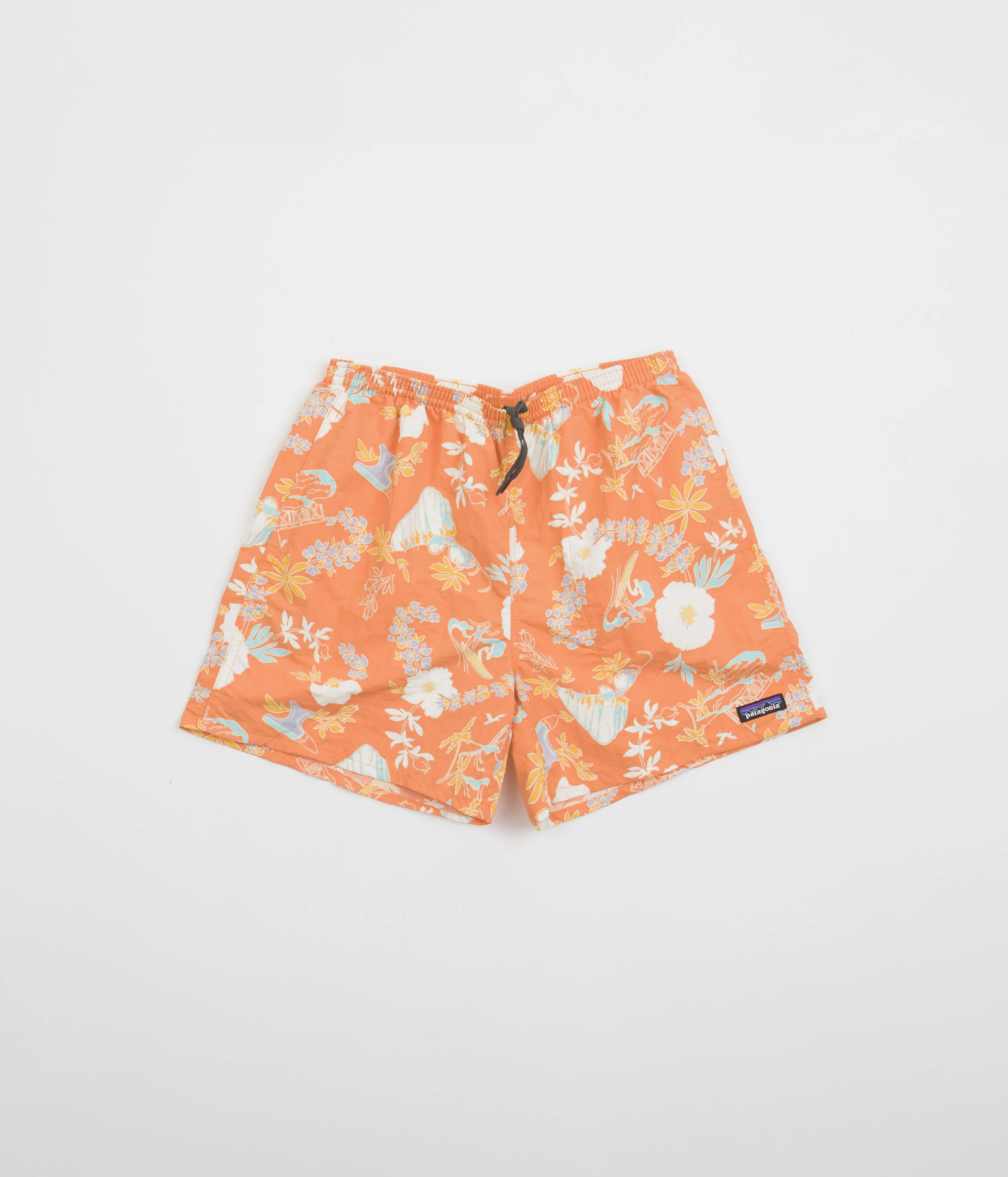 Patagonia Baggies 5" Shorts - Climb Hike Surf: Tigerlily Orange