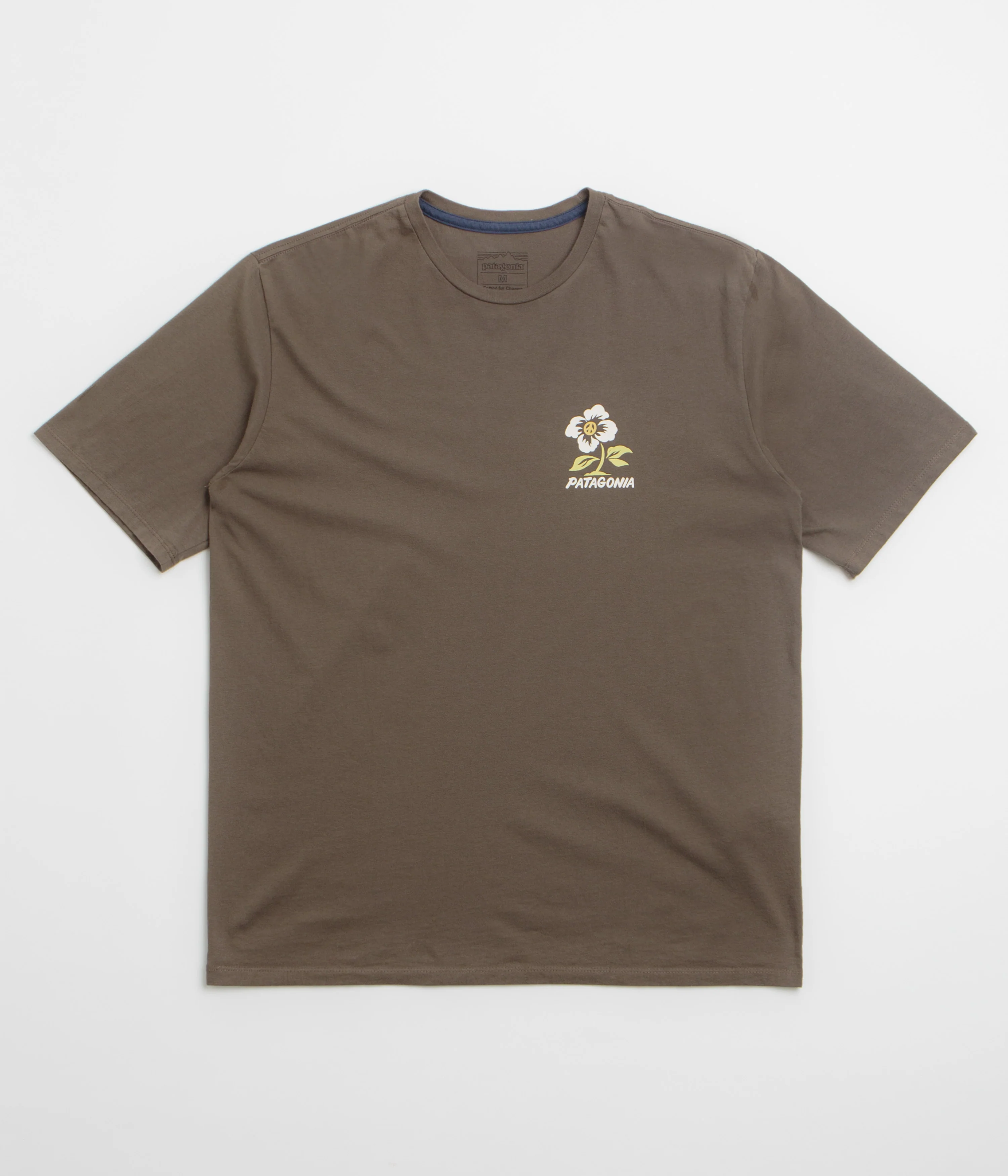 Patagonia Balance Organic T-Shirt - Peace Seeds: Marlow Brown - Image 2