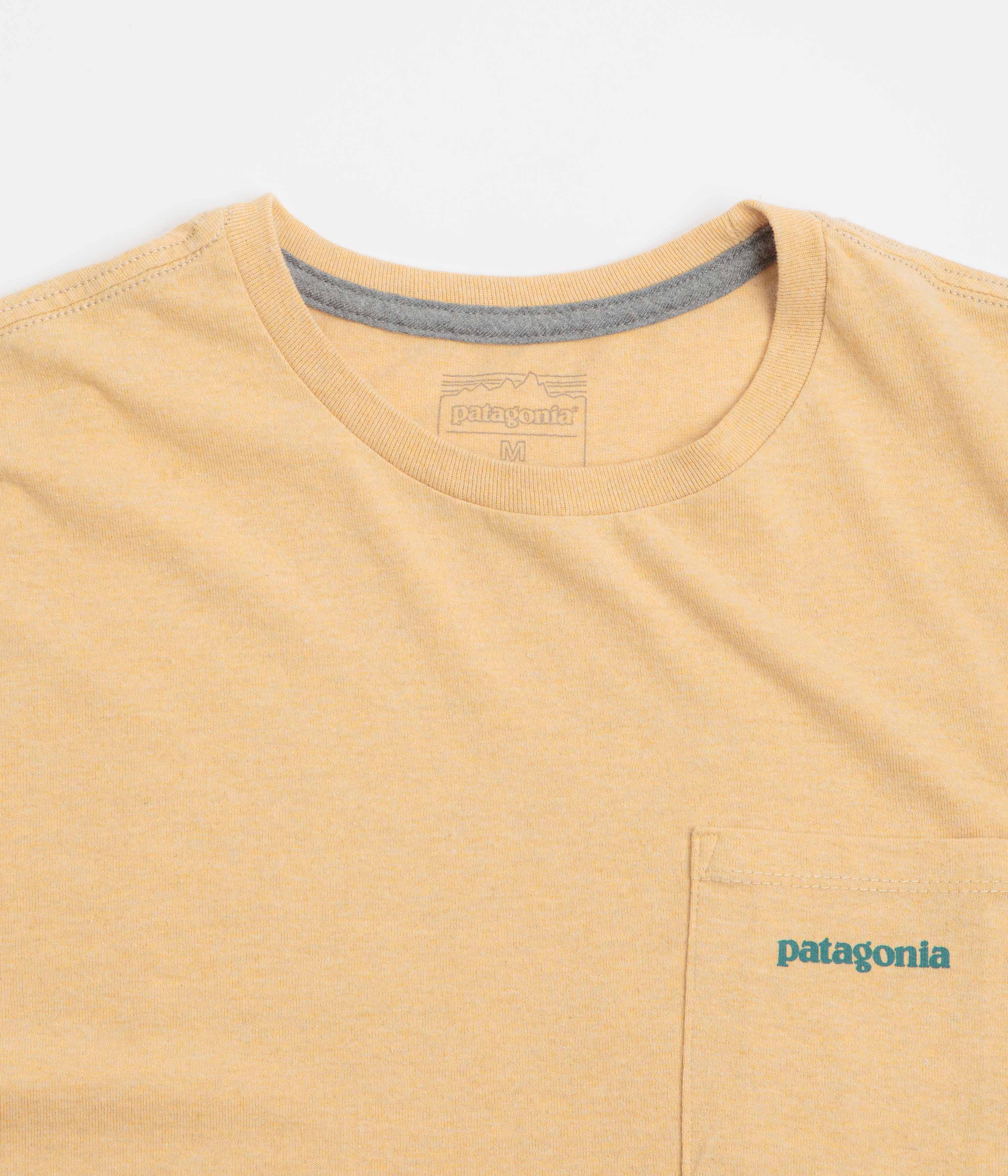 Patagonia Boardshort Logo Pocket Responsibili-Tee T-Shirt - Beeswax Tan - Image 3