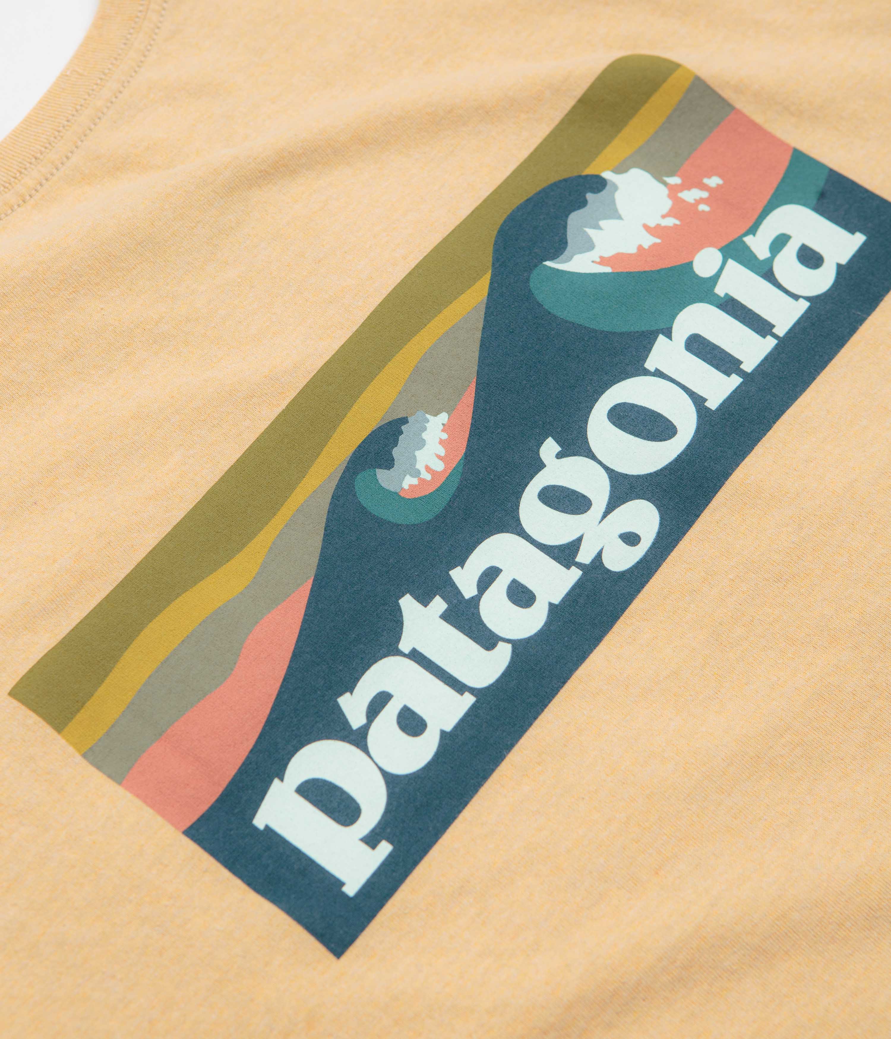 Patagonia Boardshort Logo Pocket Responsibili-Tee T-Shirt - Beeswax Tan - Image 4