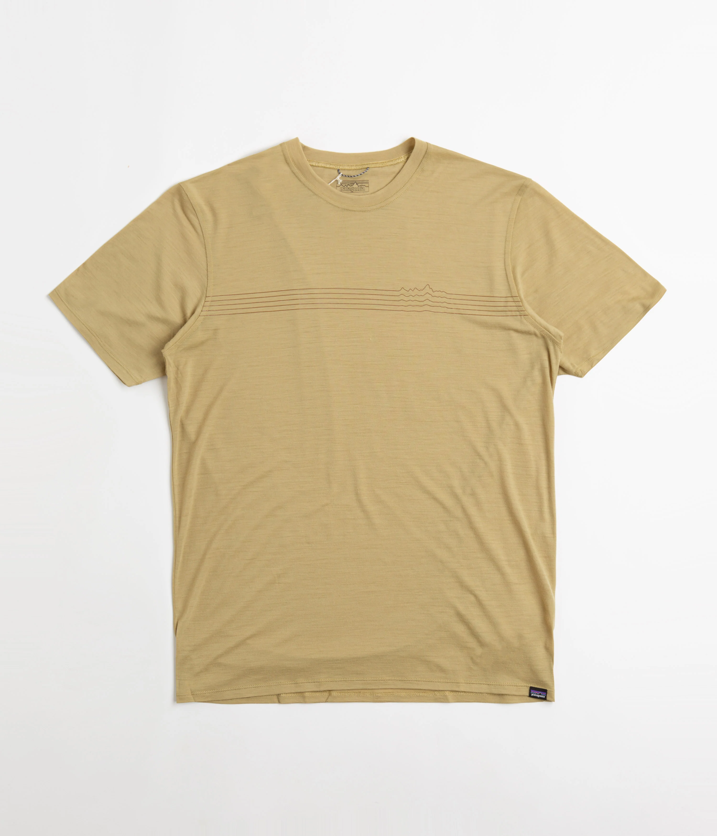 Patagonia Cap Cool Merino Graphic T-Shirt - Fitz Roy Fader: Moray Khaki