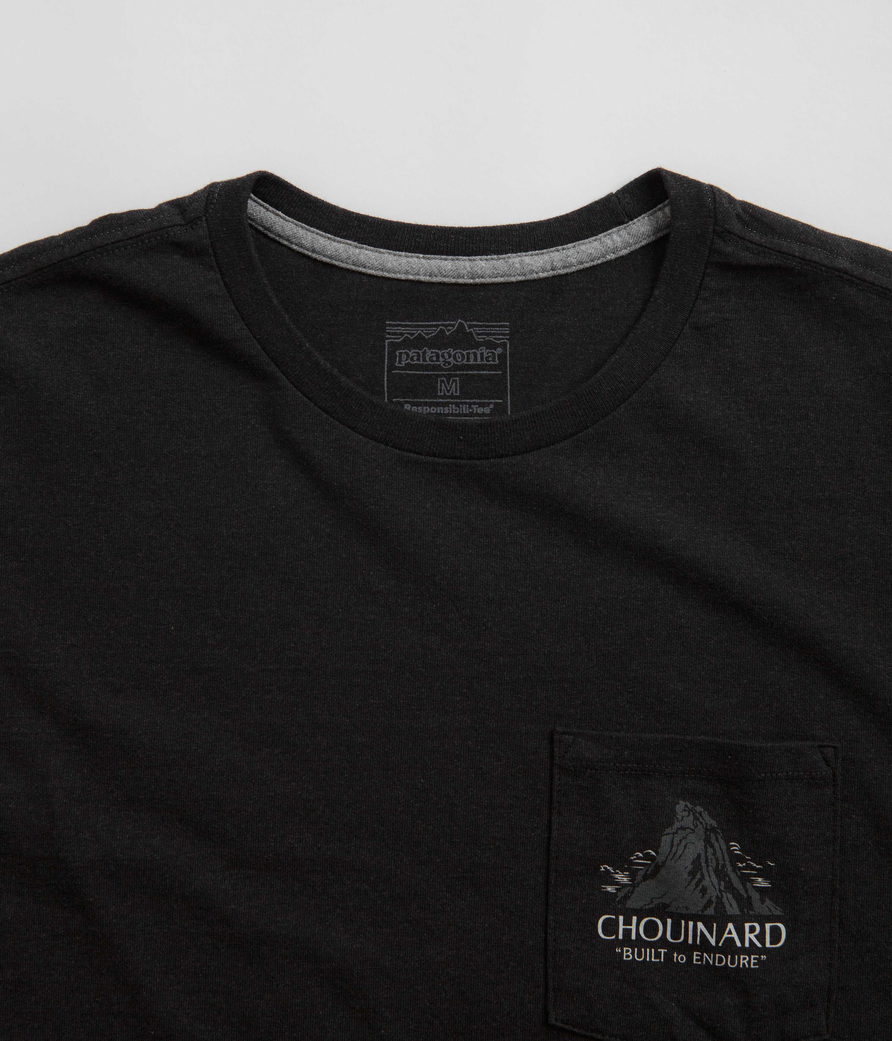 Patagonia Chouinard Crest Pocket Responsibili-Tee T-Shirt - Ink Black - Image 4