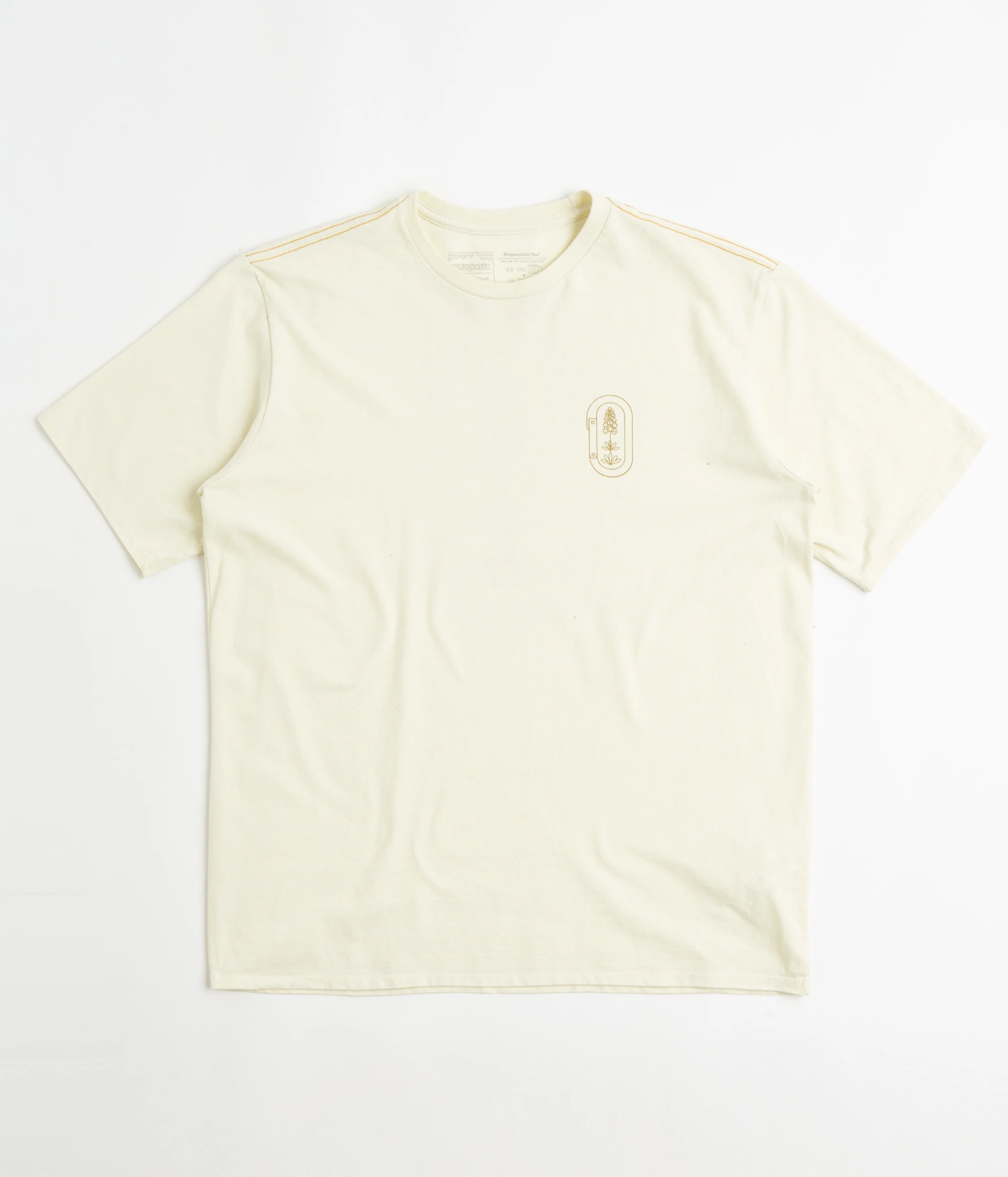 Patagonia Clean Climb Trade Responsibili-Tee T-Shirt - Clean Climb Bloom: Birch White - Image 2