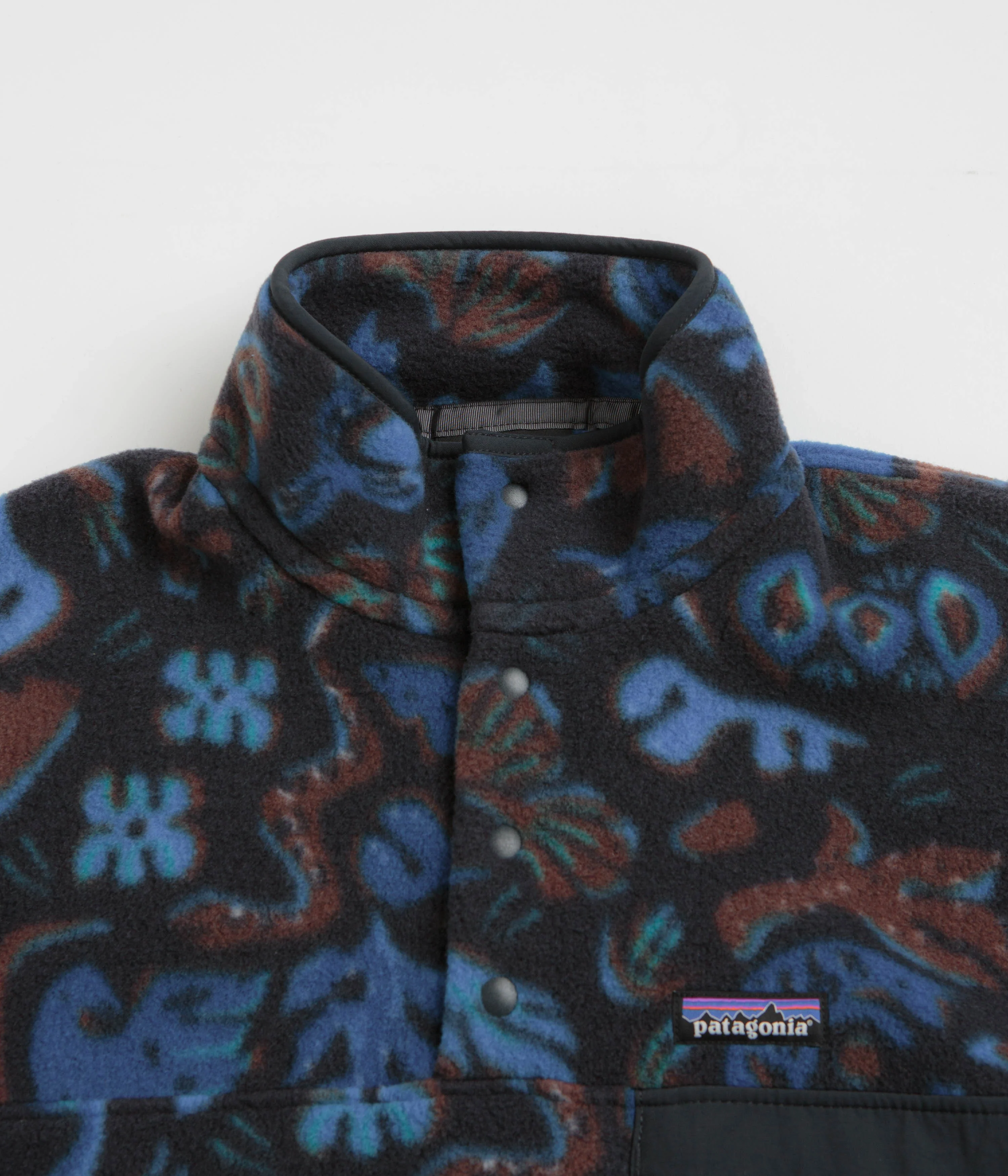 Patagonia Lightweight Synchilla Snap-T Fleece - Across Oceans: Pitch Blue - Image 2