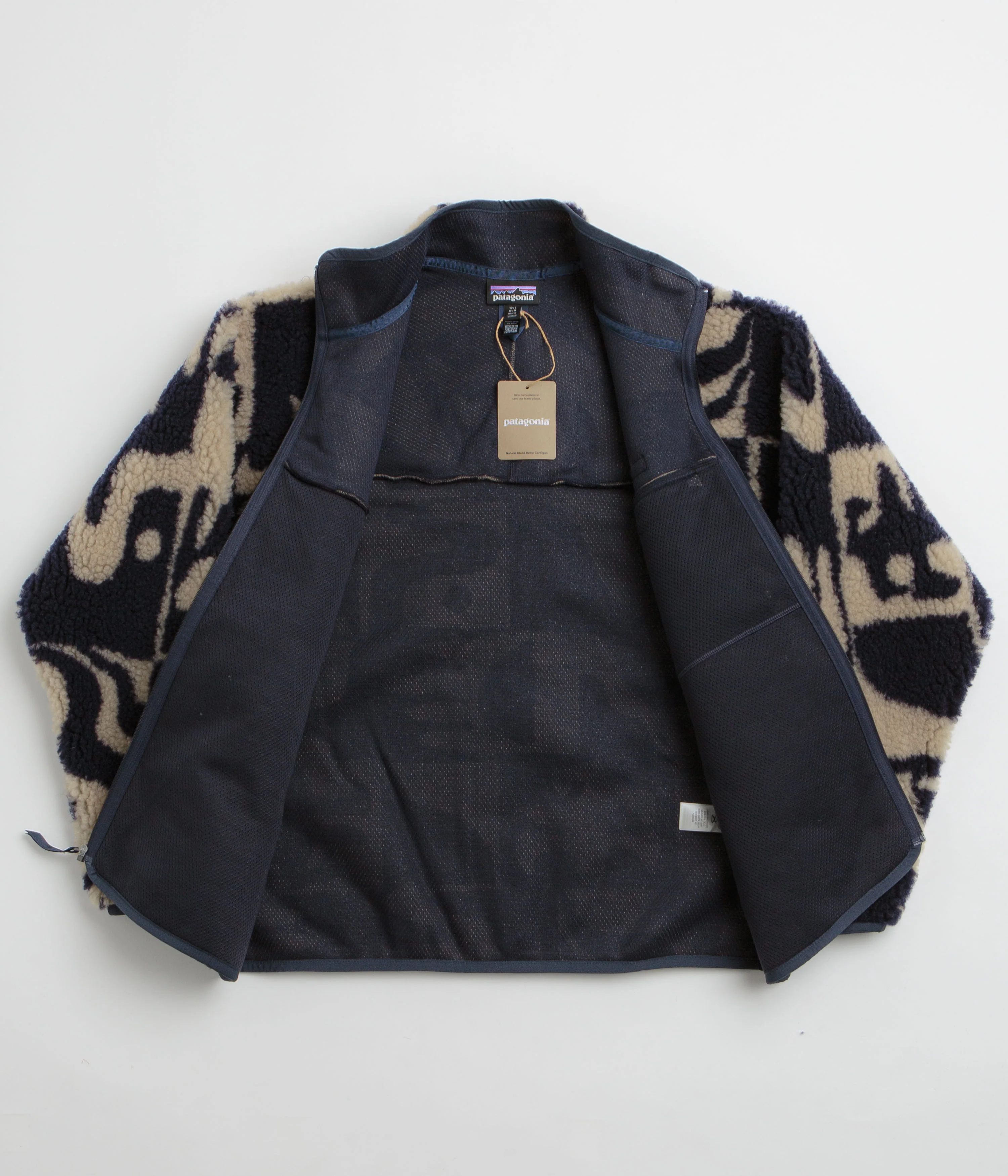 Patagonia Natural Blend Retro Cardigan - Mother Tree: Oar Tan - Image 2