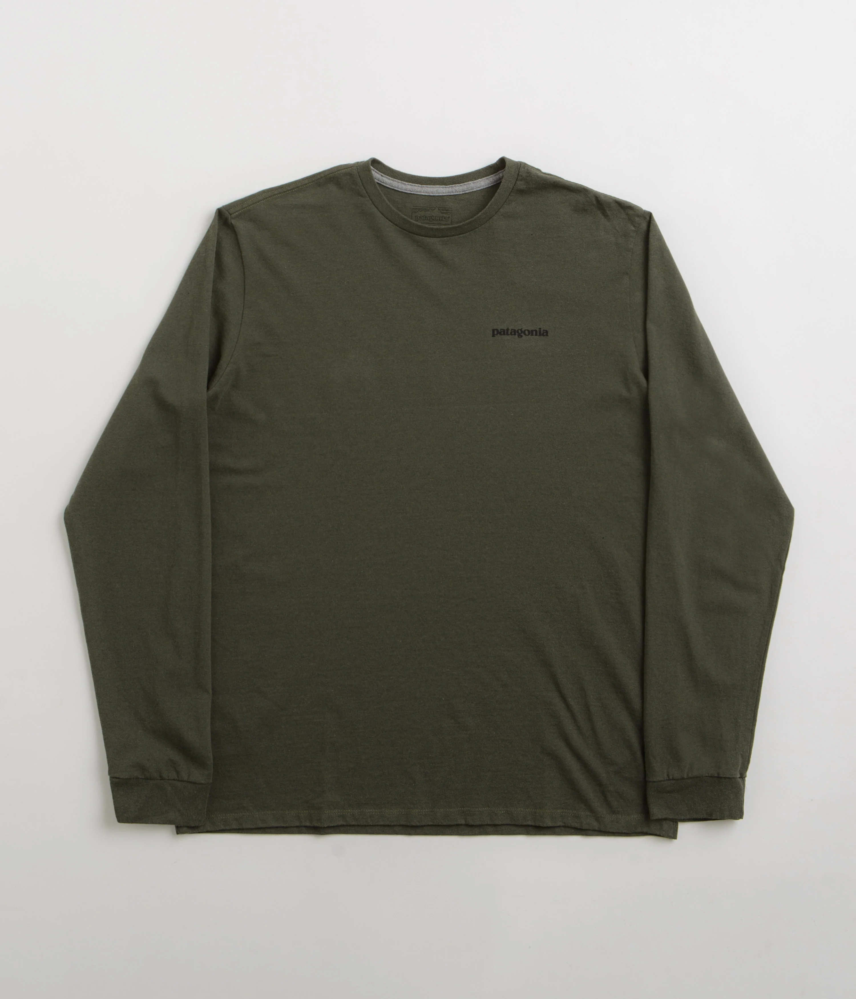 Patagonia P-6 Logo Responsibili-Tee Long Sleeve T-Shirt - Torrey Pine Green - Image 2