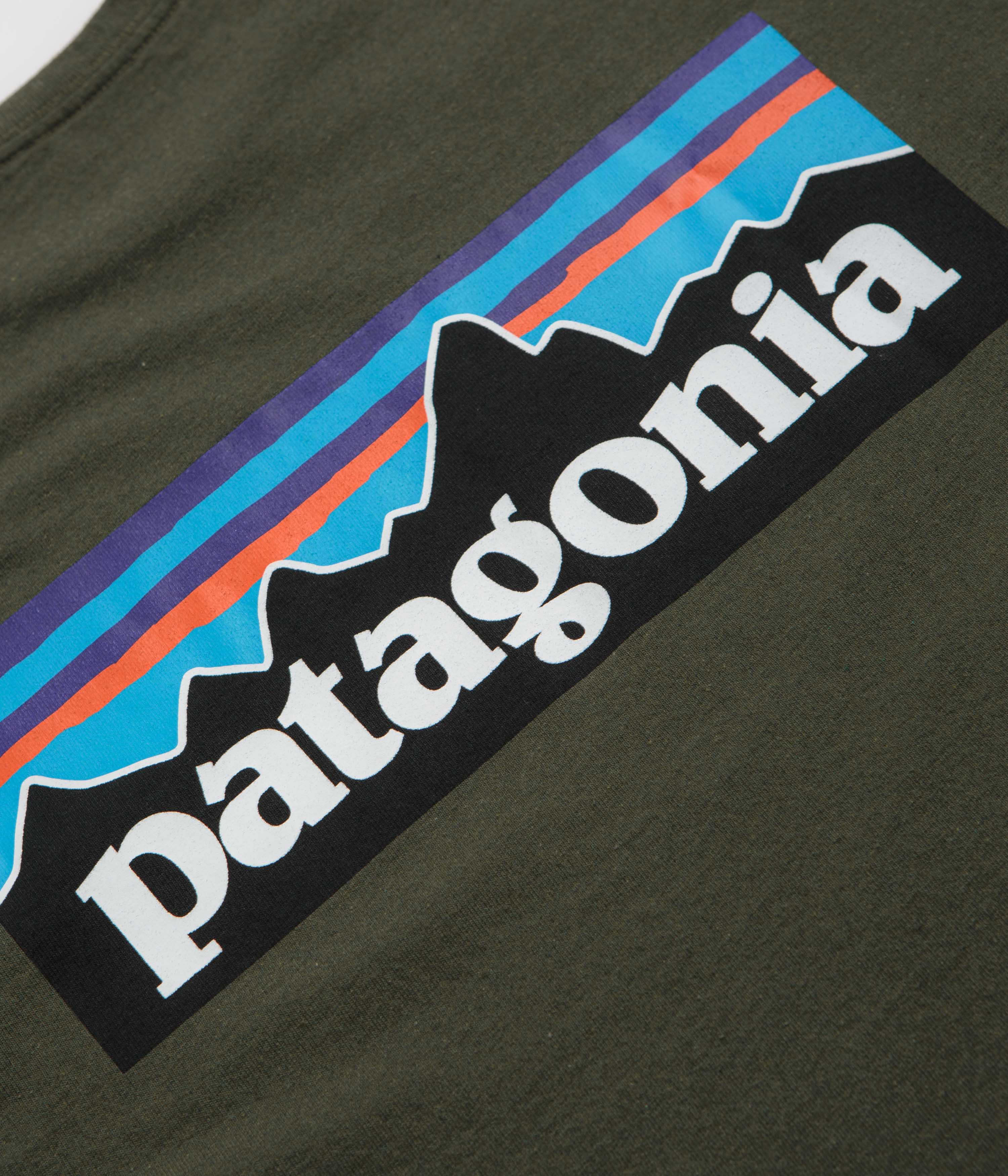 Patagonia P-6 Logo Responsibili-Tee Long Sleeve T-Shirt - Torrey Pine Green - Image 5