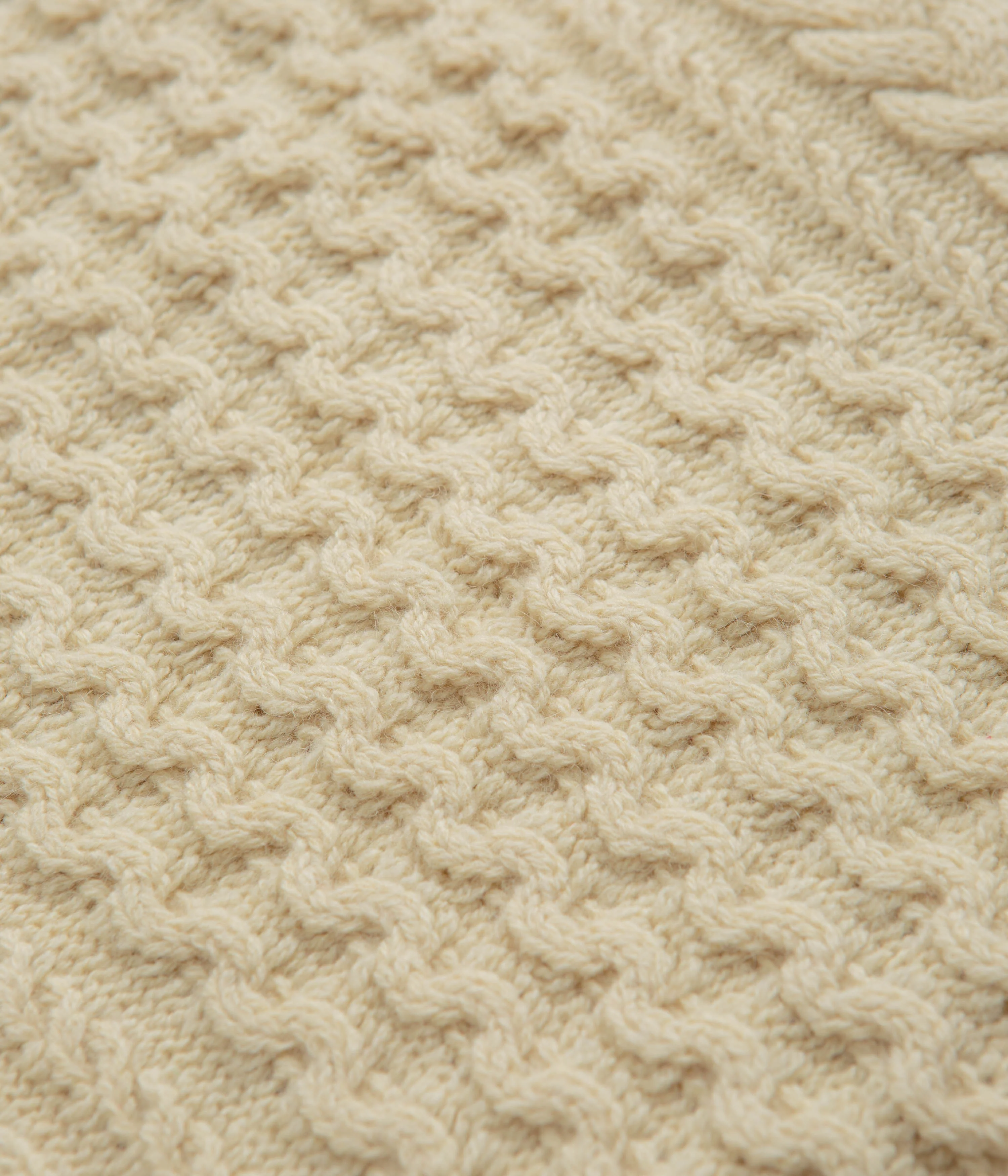Patagonia Recycled Cable Knit Crewneck Sweatshirt - Natural - Image 3