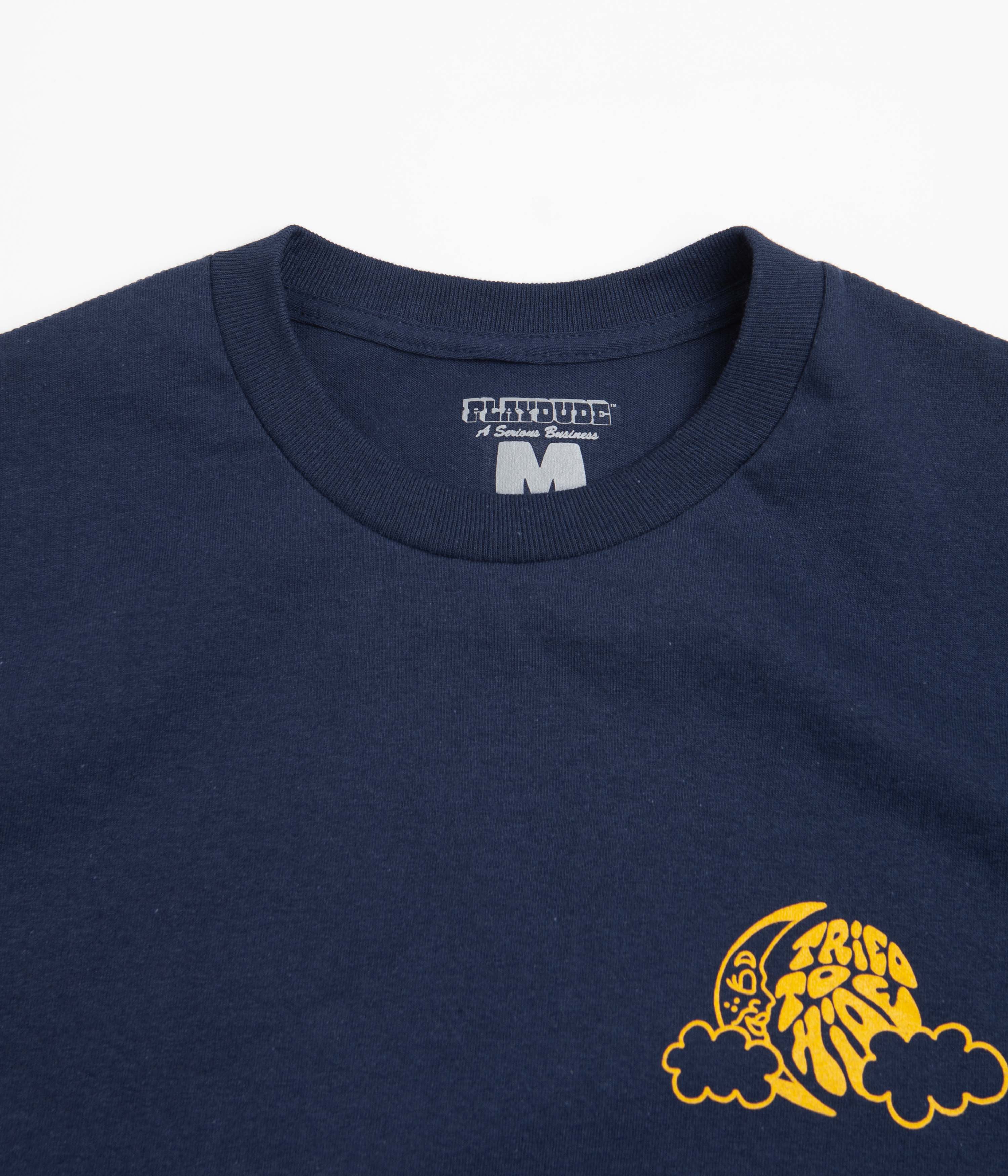 Playdude Tried To Hide T-Shirt - Navy - Image 3