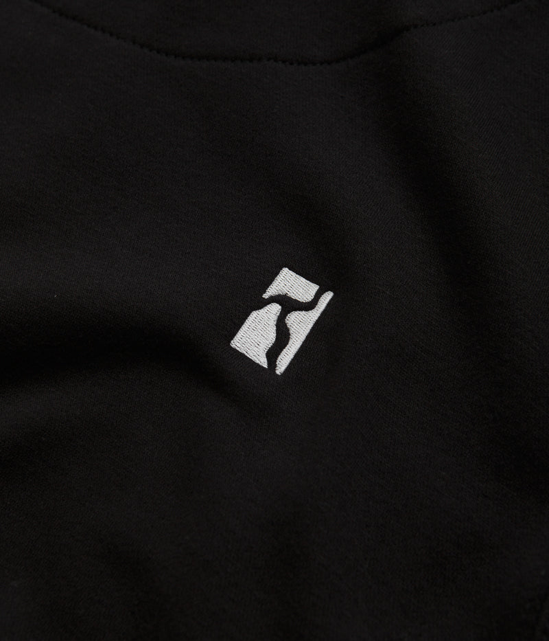Poetic Collective Fluid Heavy Polo Crewneck Sweatshirt - Black - Image 5