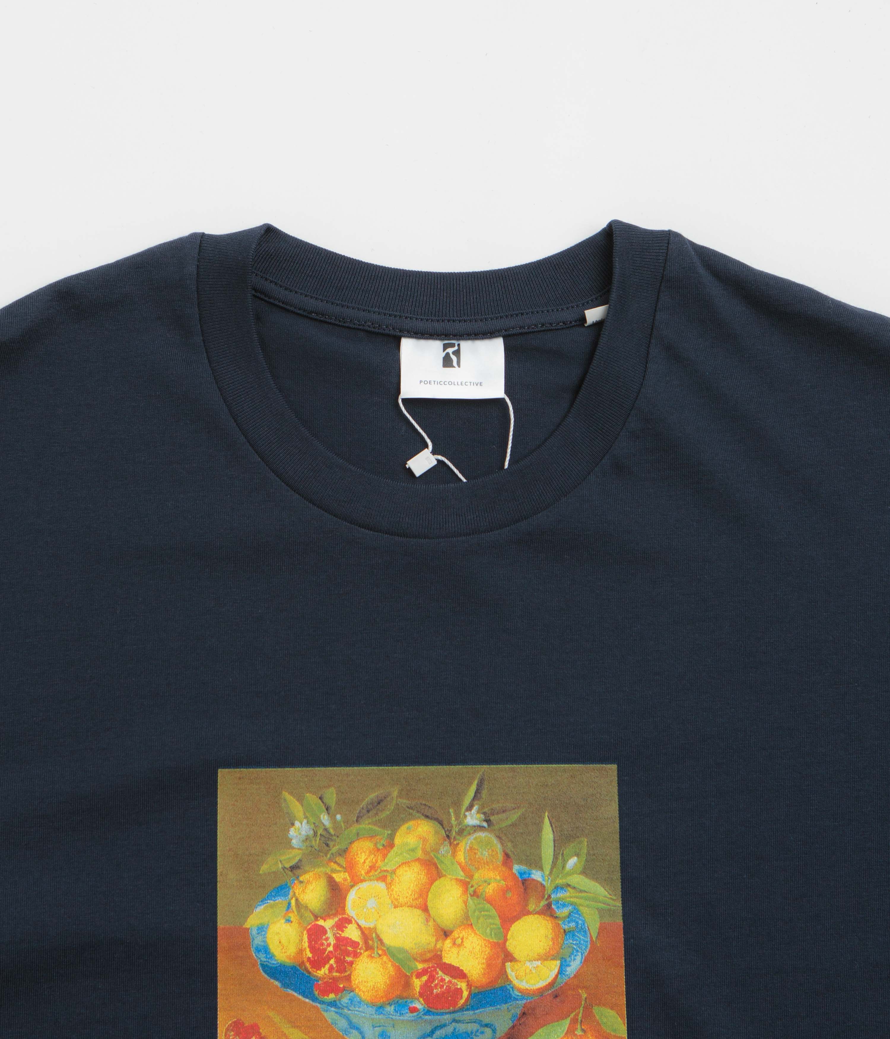Poetic Collective Graff Fruit T-Shirt - Navy - Image 2