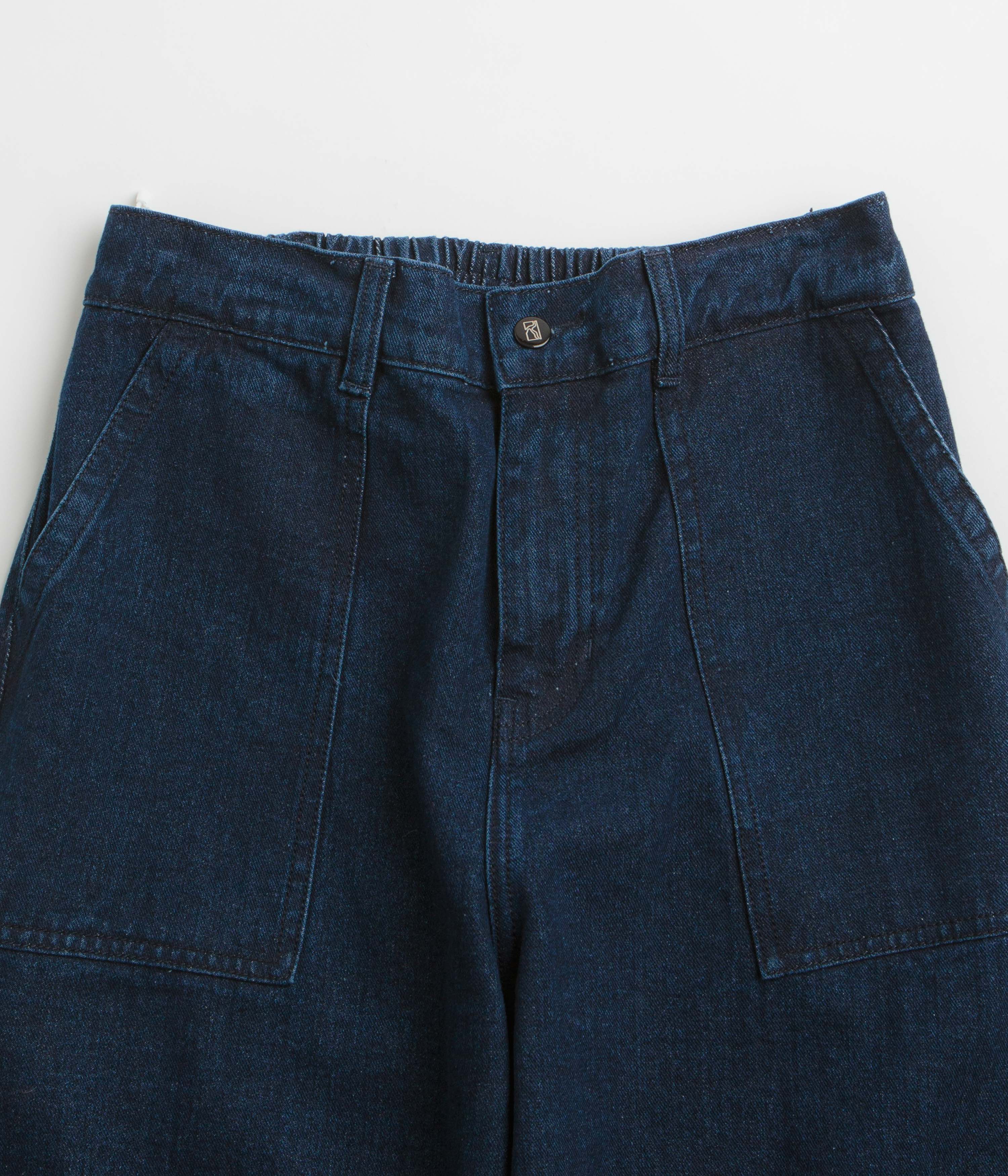 Poetic Collective Painter Pants - Classic Denim / Black - Image 4