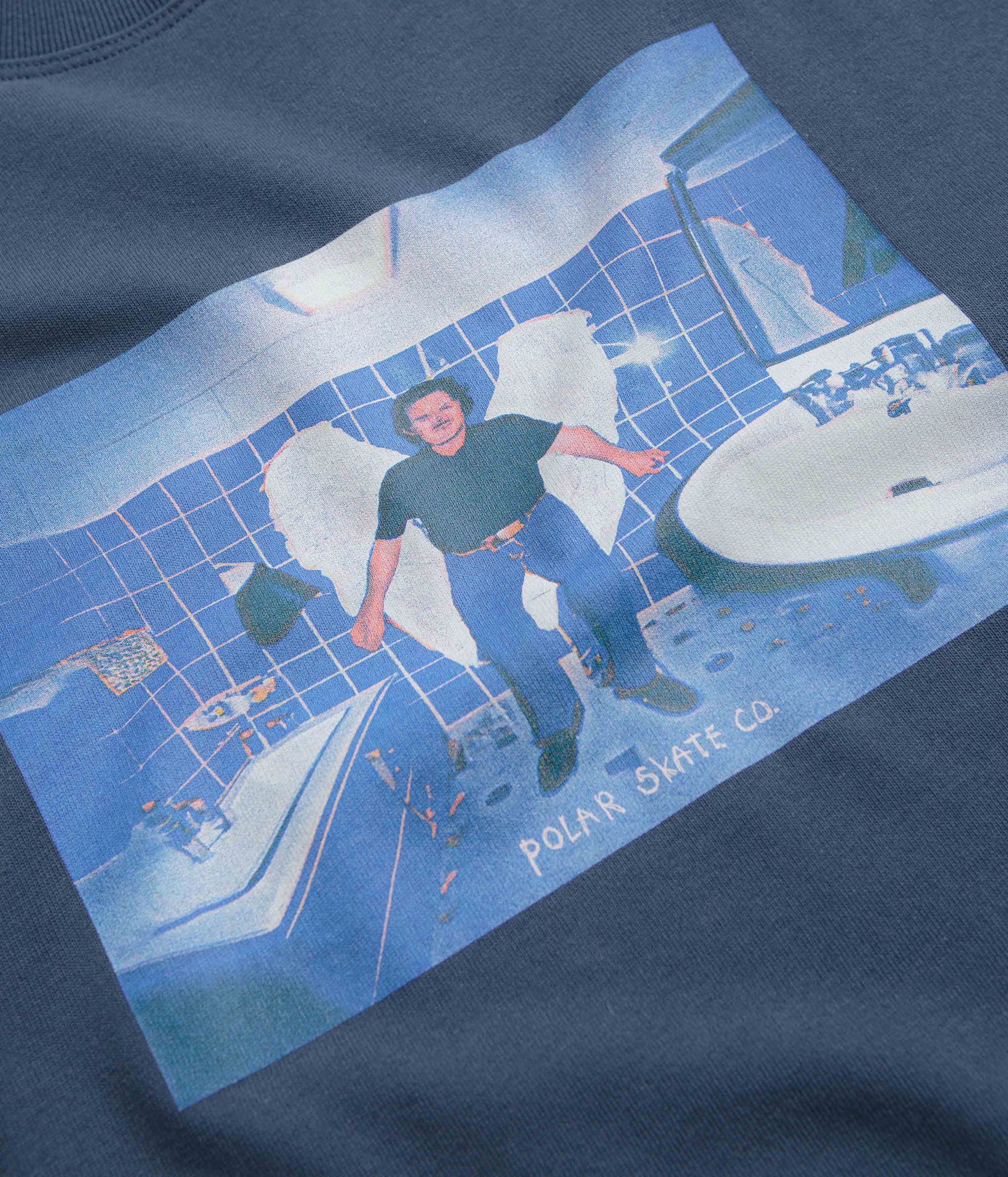 Polar Angel Man T-Shirt - Grey Blue - Image 2