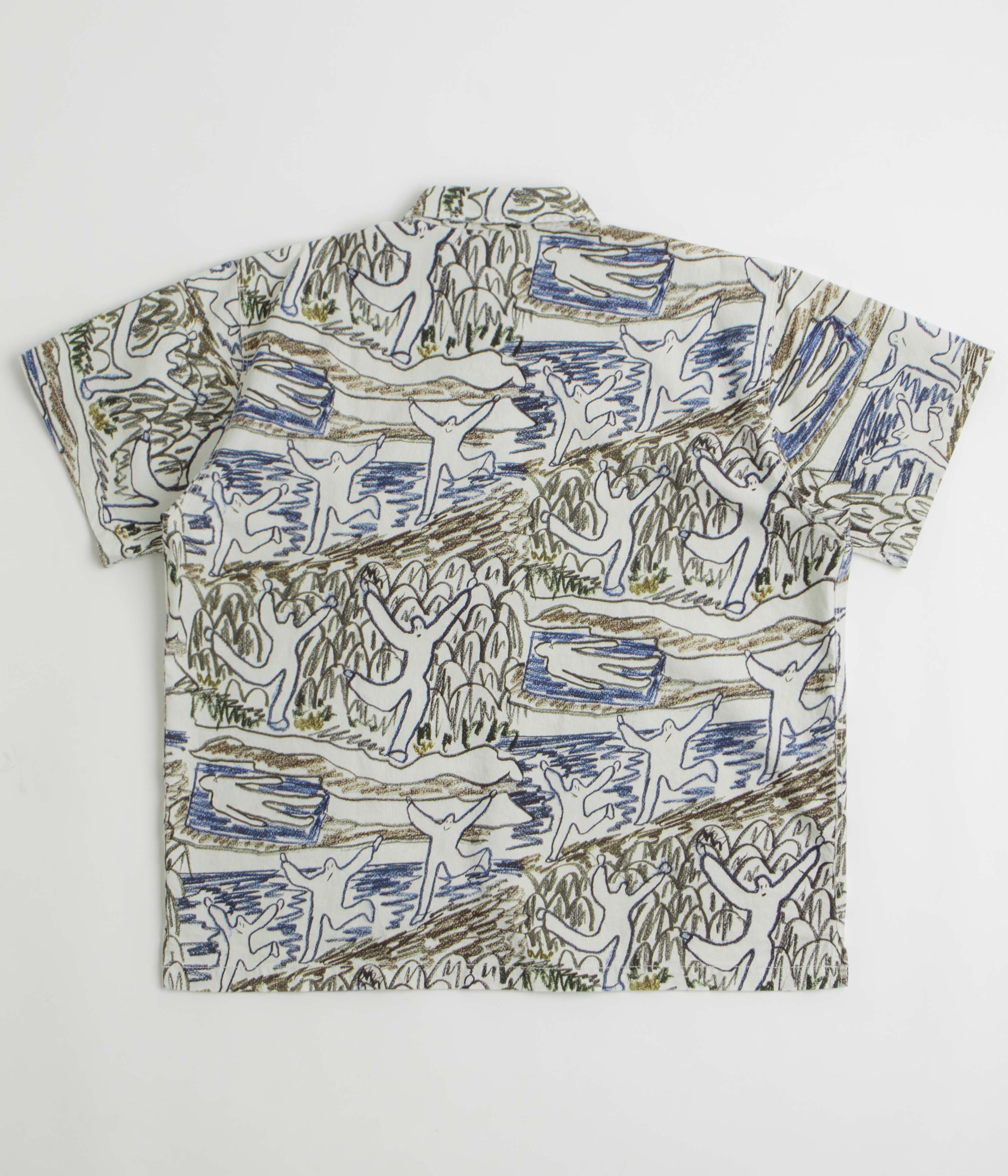 Polar Beach Day Tom Short Sleeve Shirt - Off White - Image 2